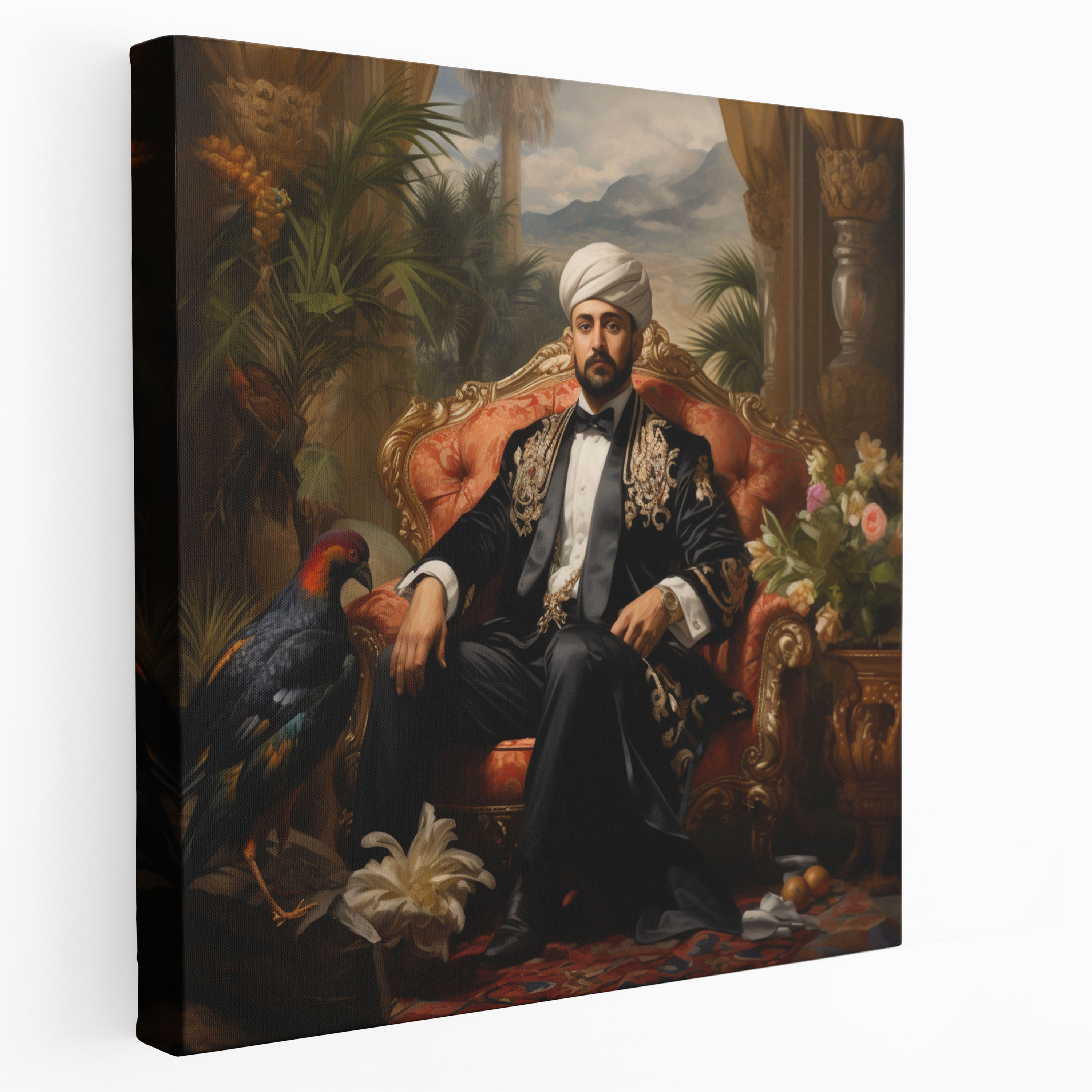 High Quality Canvas Print - Elegance of the Ottoman Empire Sultan - Opulent Palace Décor - Canvas Wall Art