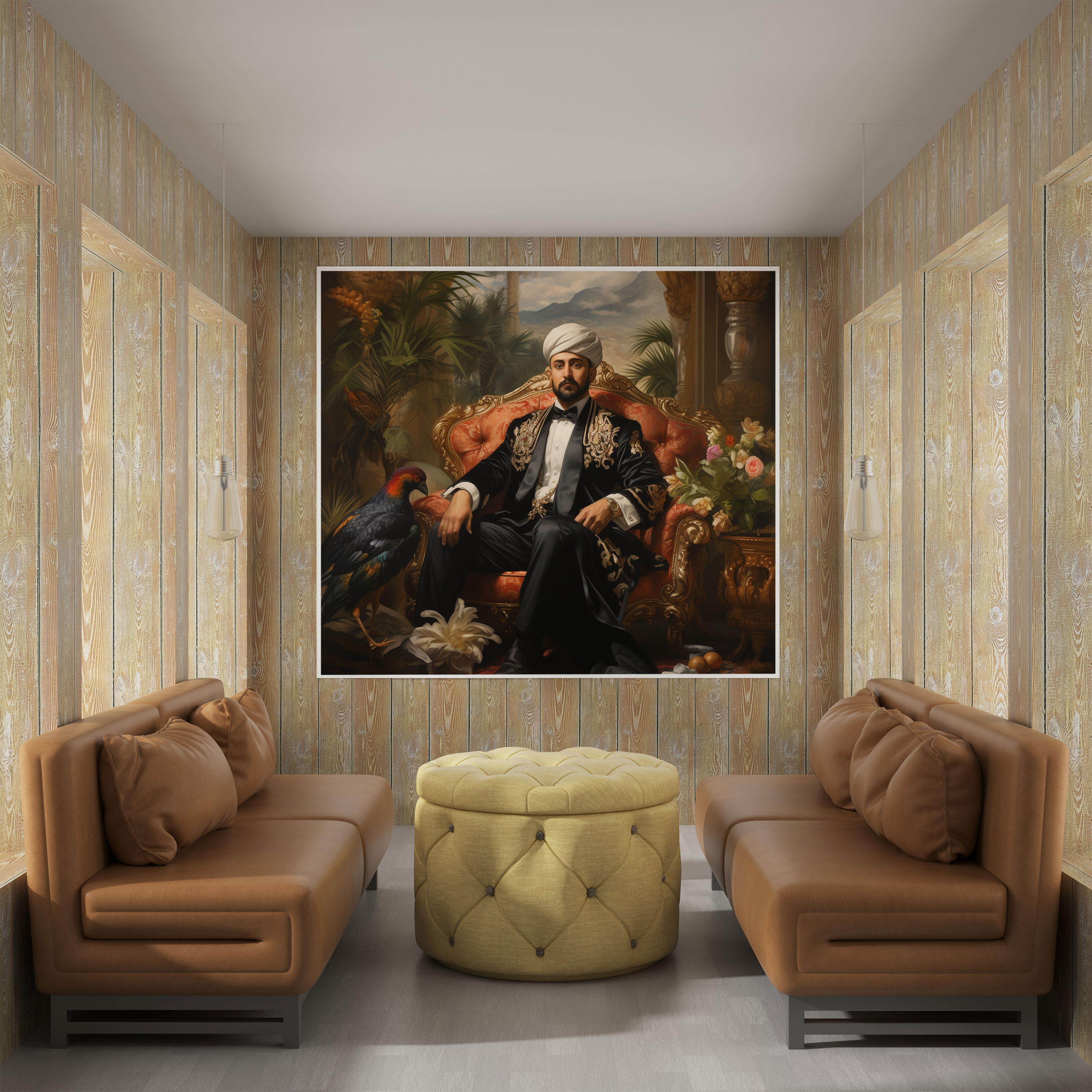 High Quality Canvas Print - Elegance of the Ottoman Empire Sultan - Opulent Palace Décor - Canvas Wall Art