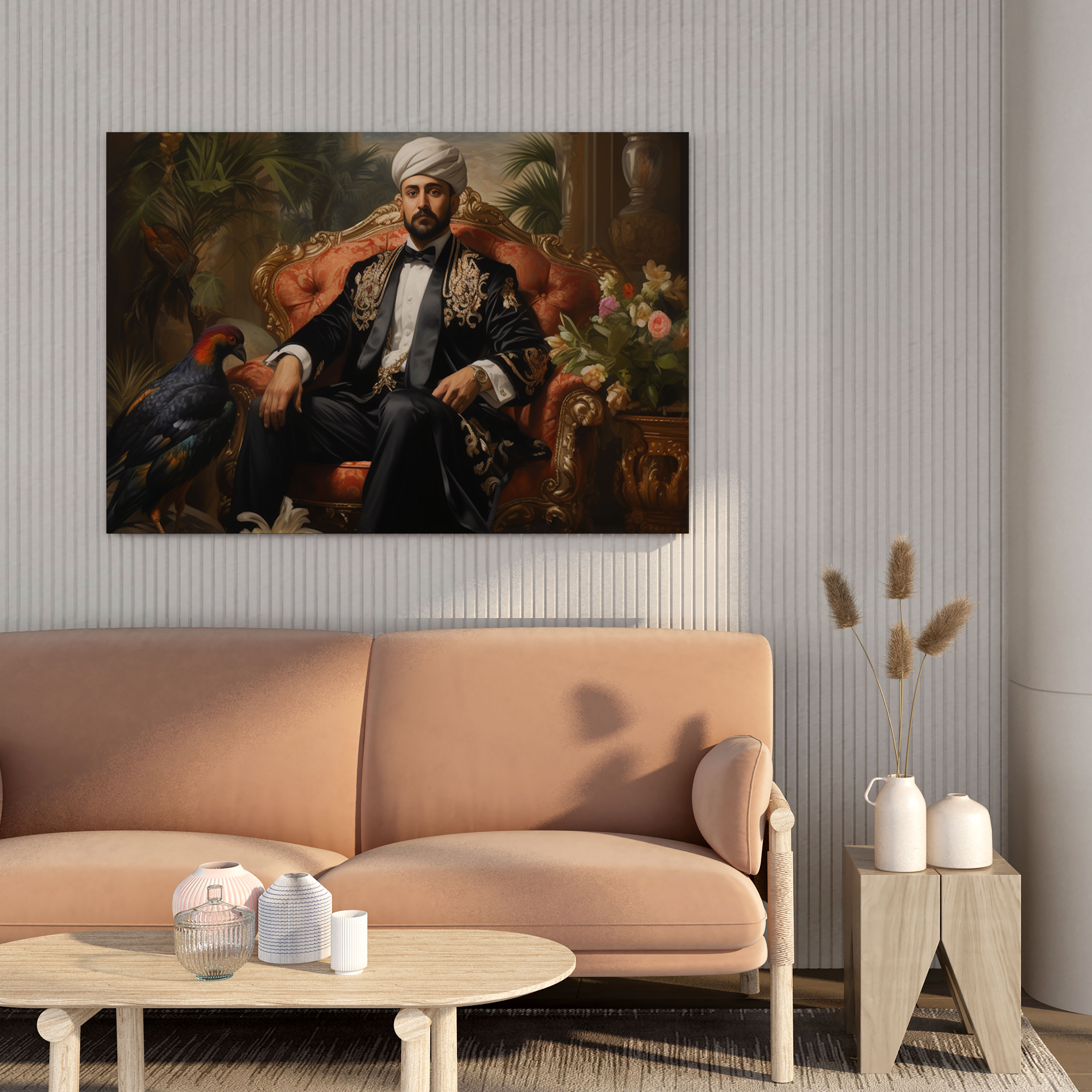 High Quality Canvas Print - Elegance of the Ottoman Empire Sultan - Opulent Palace Décor - Canvas Wall Art