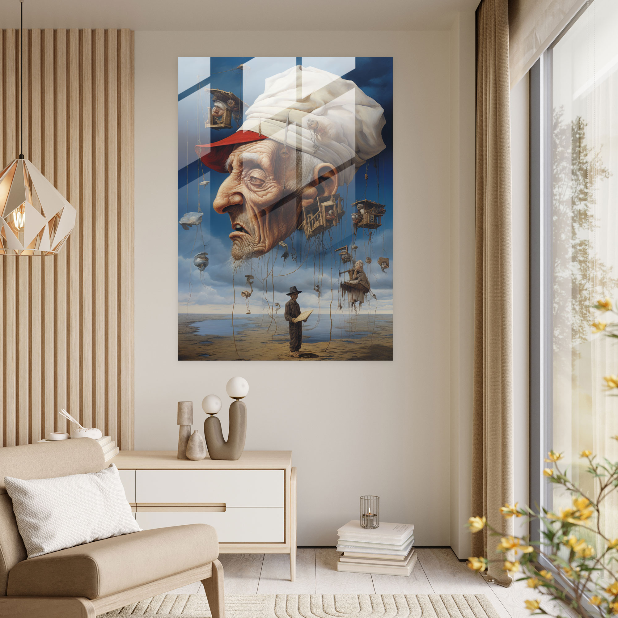 Old Peoples Glass Art - Old Peoples, Modern Art, Old Peoples, Wall Decoration