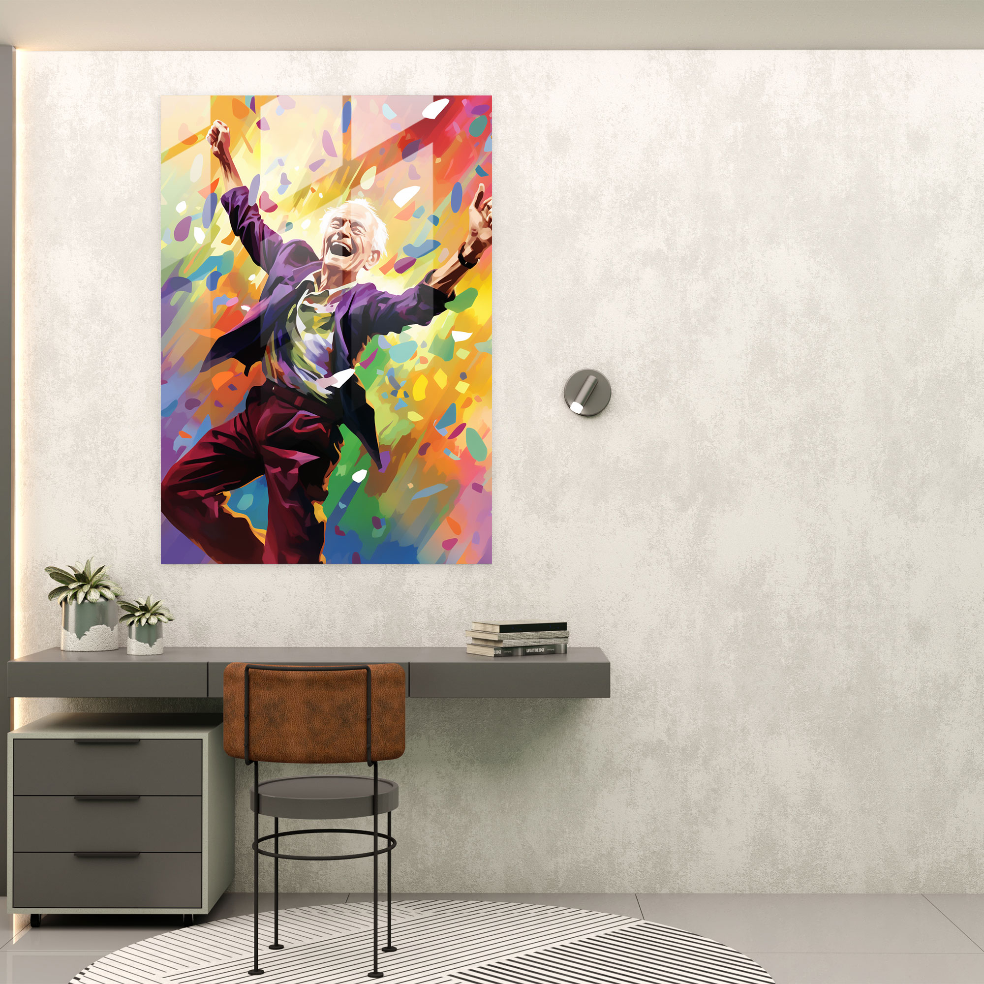 Old Peoples Home Decoration - Old Peoples, Old Peoples, Glass Art, Glass Print
