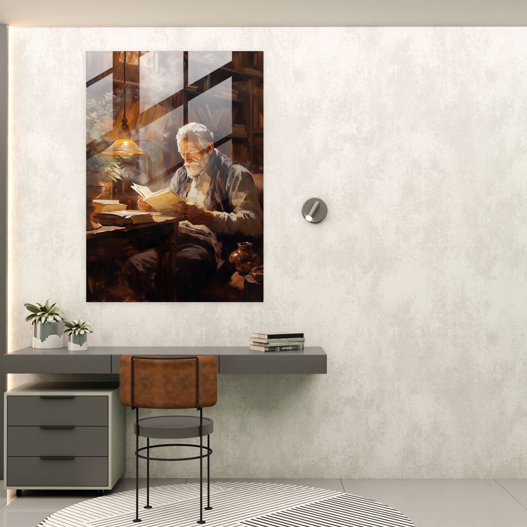 Old Peoples Glass Wall Art - Old Peoples, Glass Print, Aged Man, Old Peoples