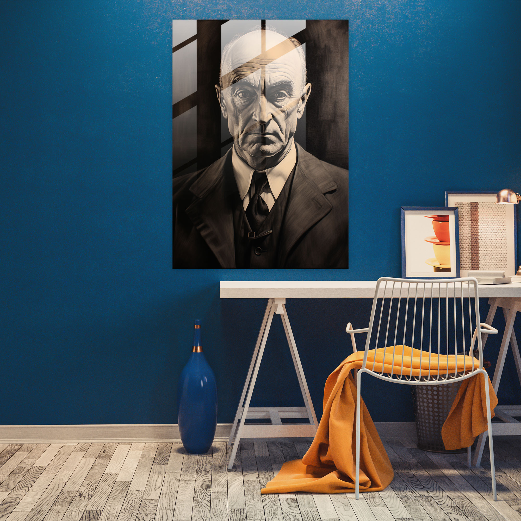 Oppenheimer Home Decoration - Oppenheimer, Intricate Shading, Glass Art, Wall Decoration