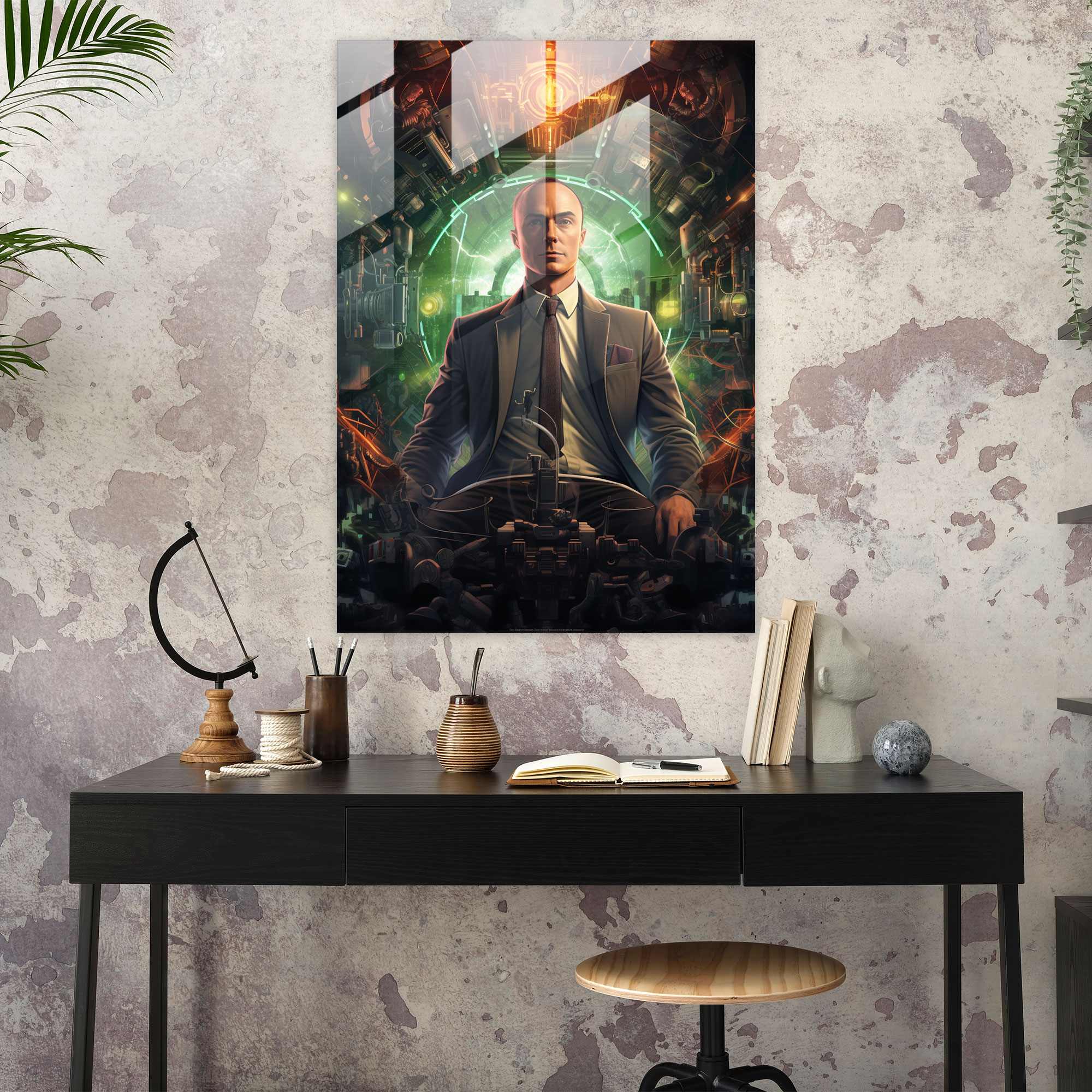 Oppenheimer Glass Art - Oppenheimer, Wall Decoration, Glass Print, Glass Art