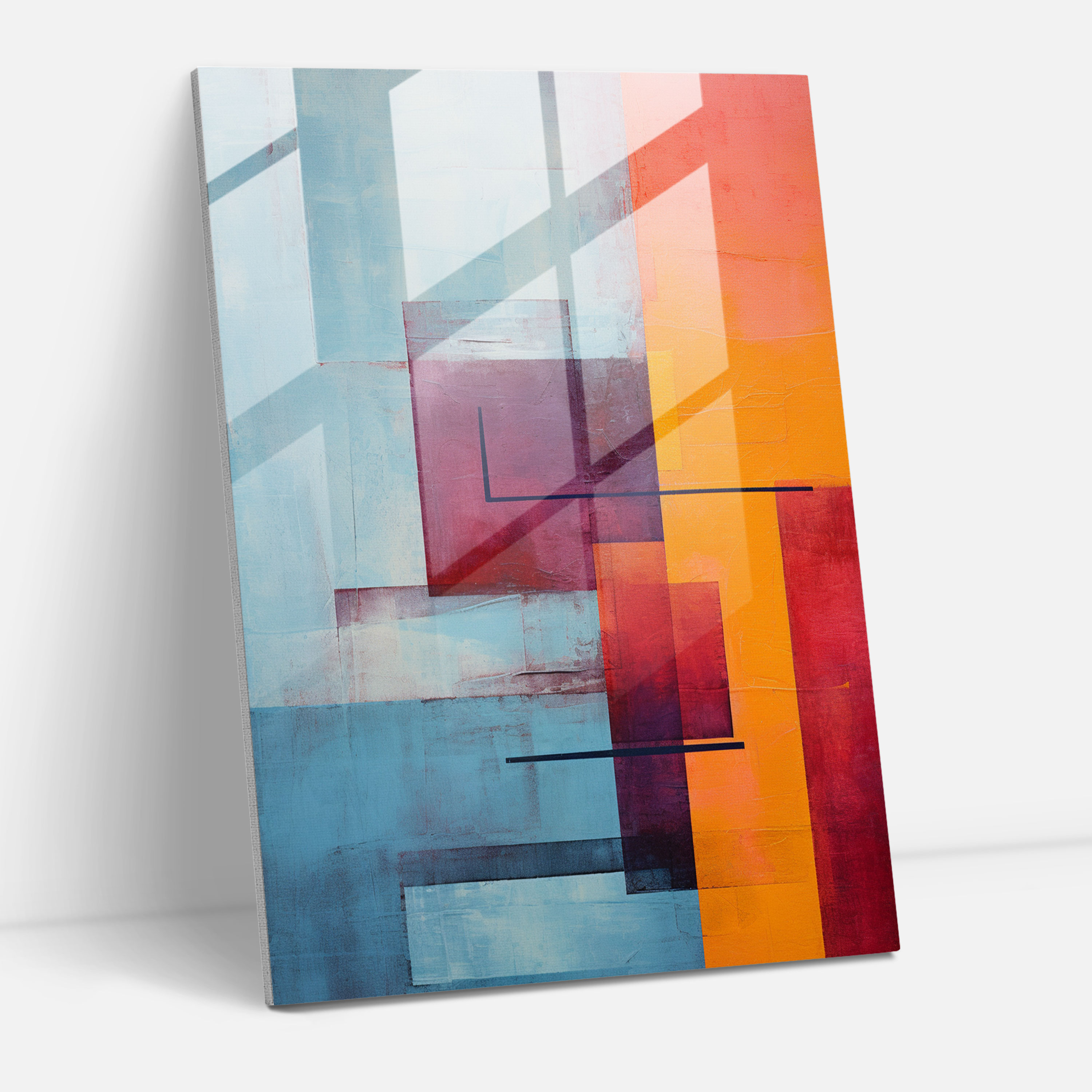 Oppenheimer Glass Print - Oppenheimer, Glass Wall Art, Inner Turmoil, Abstract