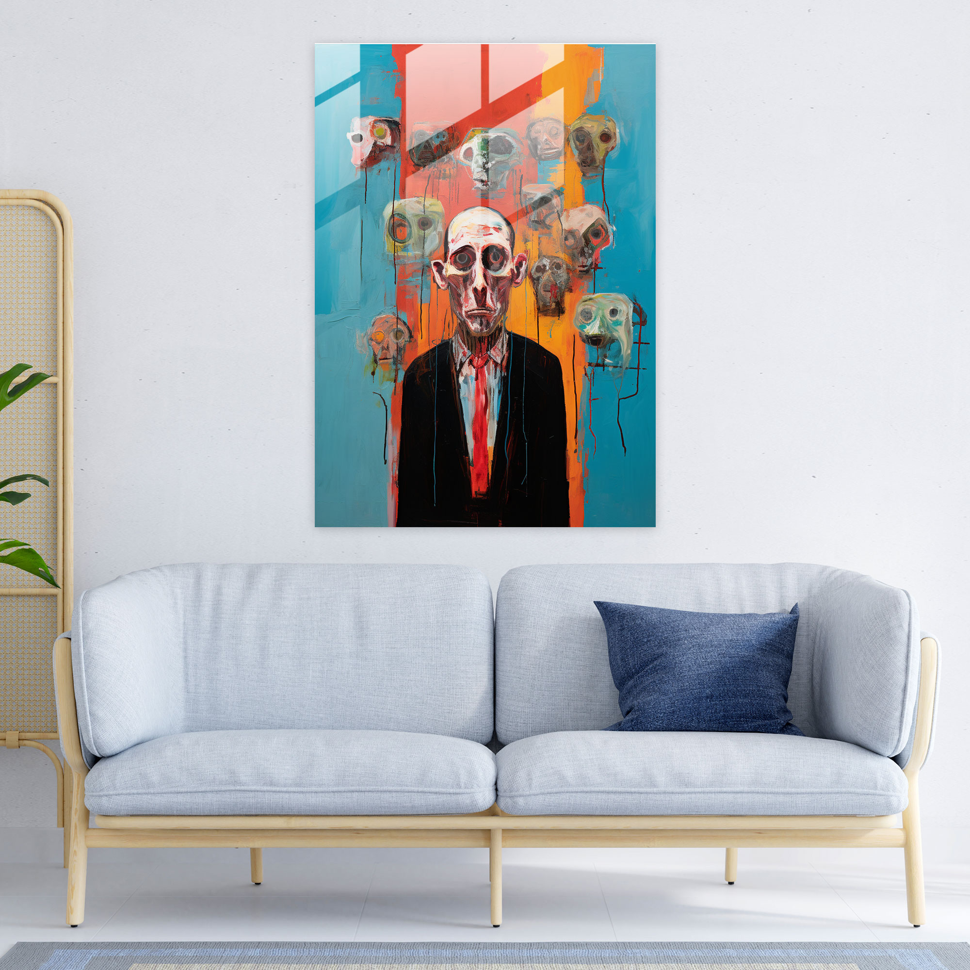 Oppenheimer Glass Art - Oppenheimer, Glass Wall Art, Transformative Journey, Emotional Intensity