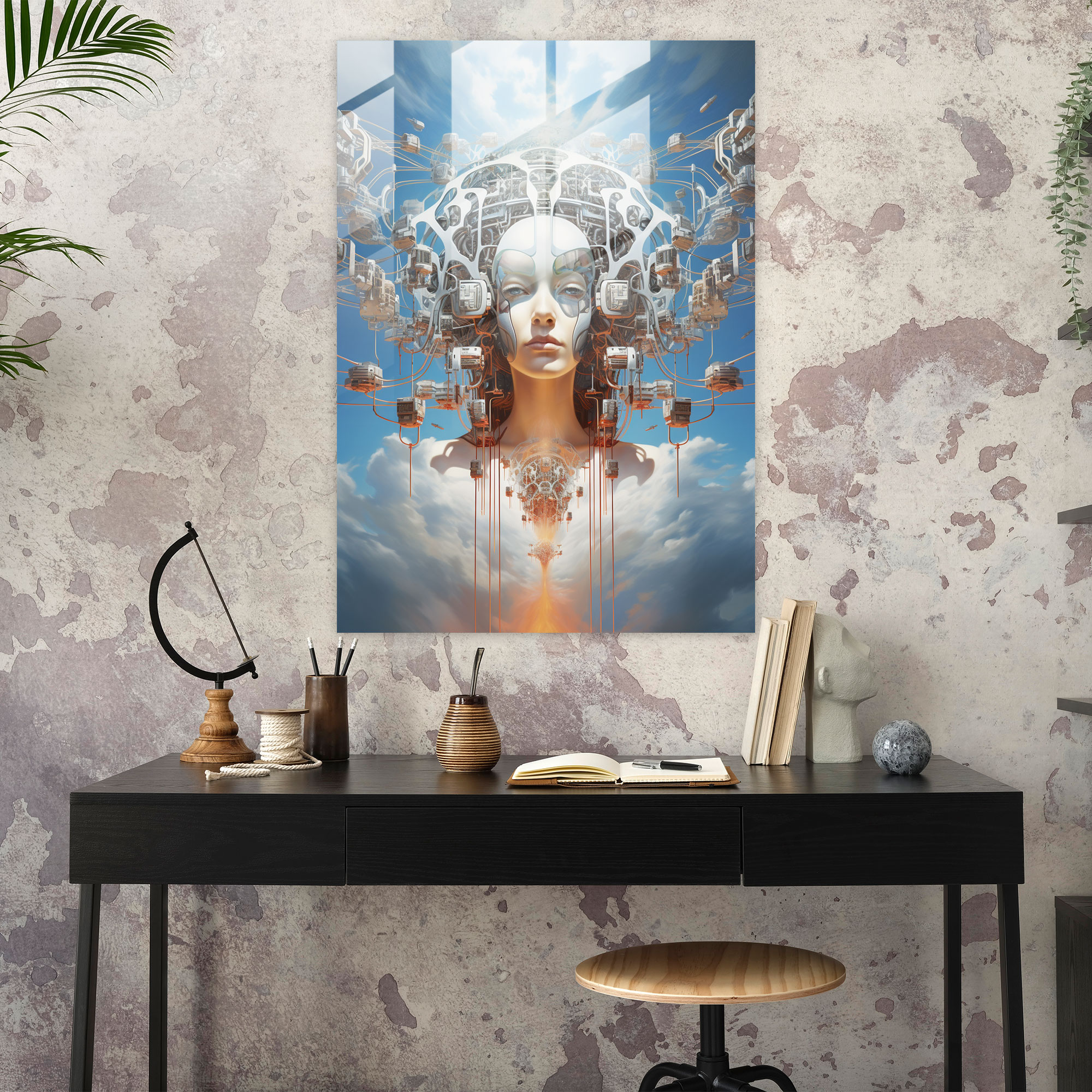 Oppenheimer Glass Print - Oppenheimer, Harmonious Fusion, Innovation, Oppenheimer