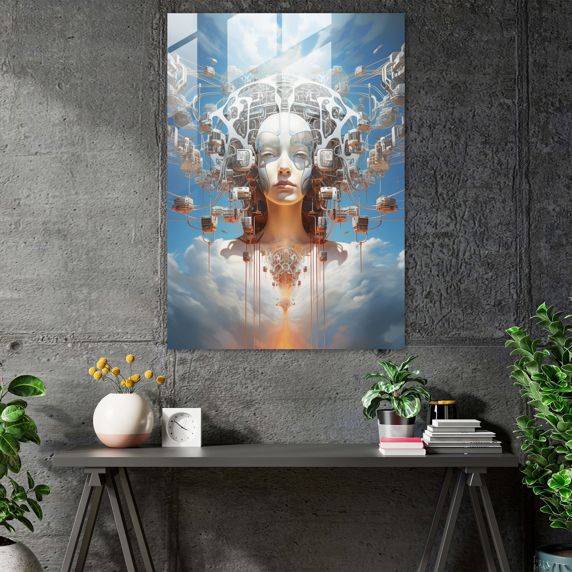 Oppenheimer Glass Print - Oppenheimer, Harmonious Fusion, Innovation, Oppenheimer