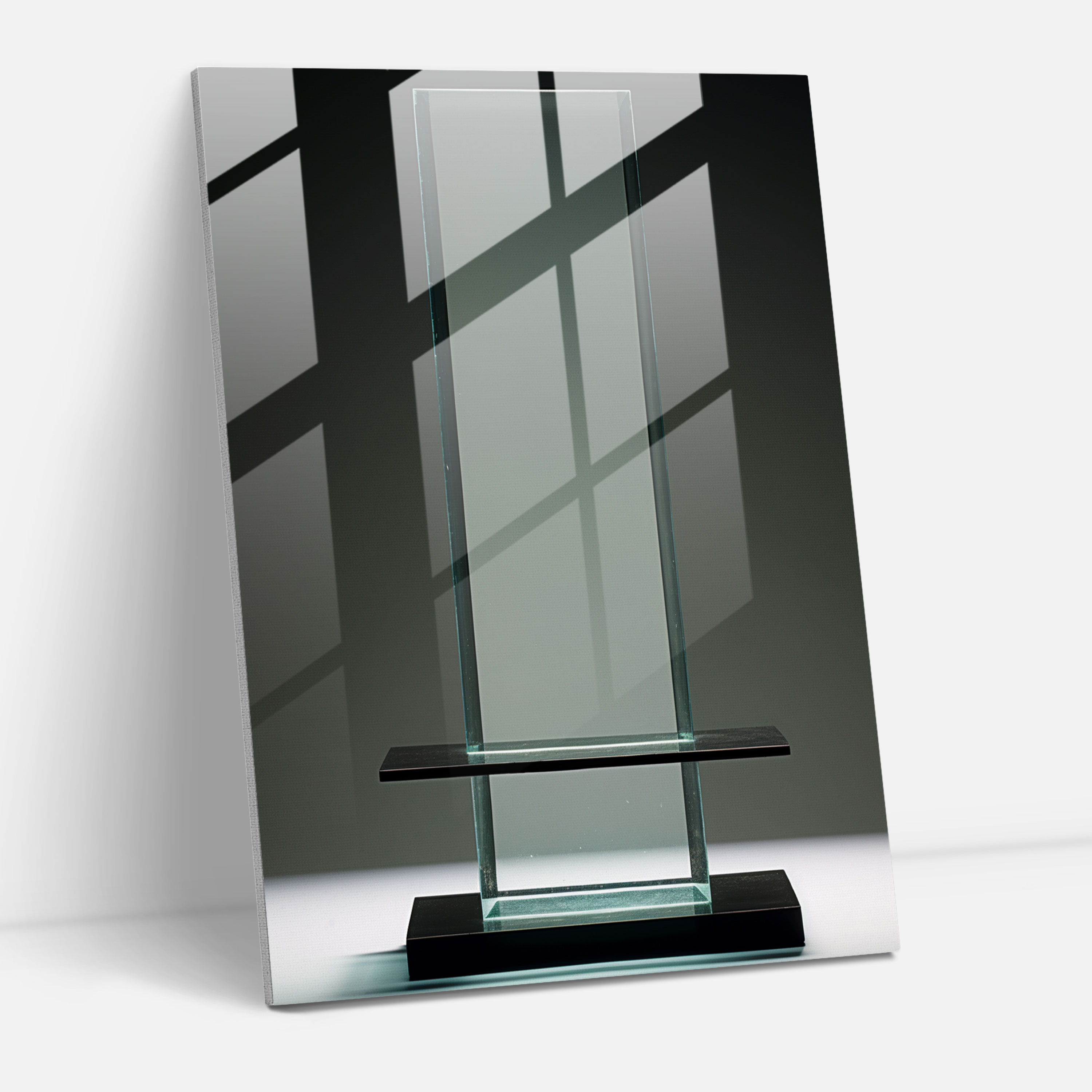 Oppenheimer Minimalist Glass Art - Oppenheimer, Intellectual Clarity, Minimalist, Focus