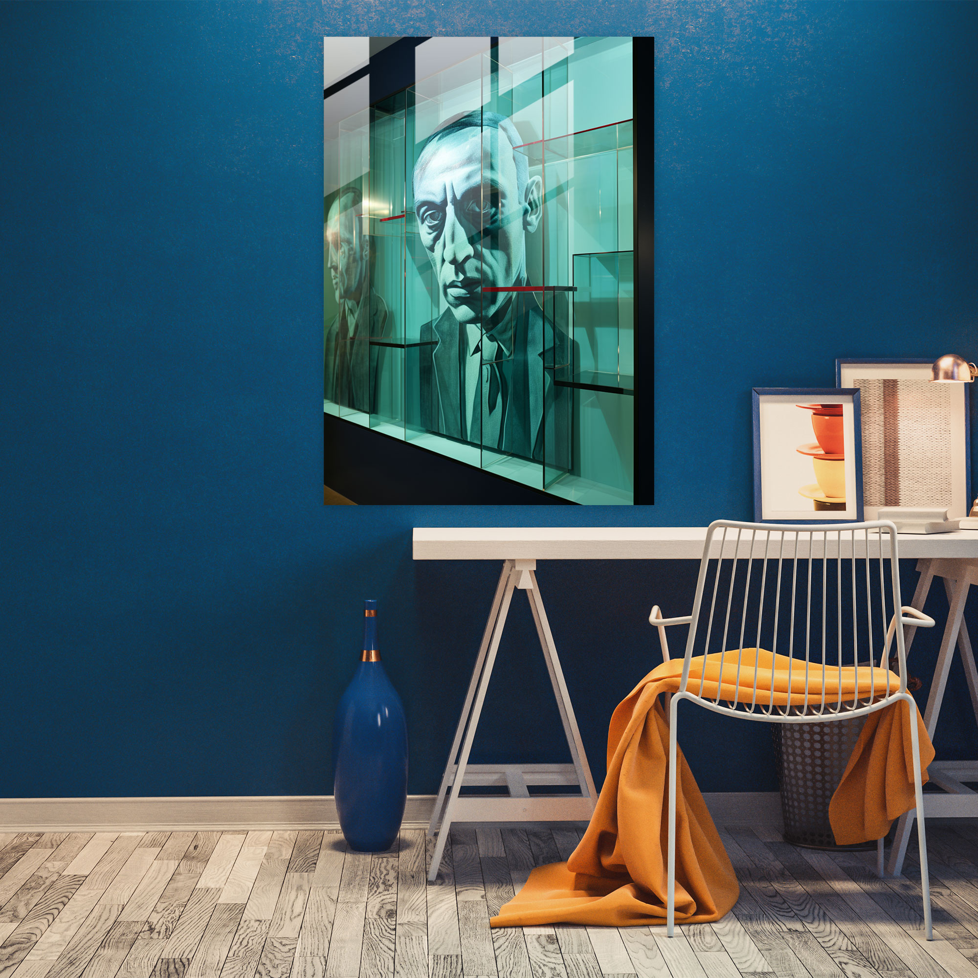 Oppenheimer Contemporary Glass Wall Art - Oppenheimer, Glass Wall Art, Glass Art, Oppenheimer