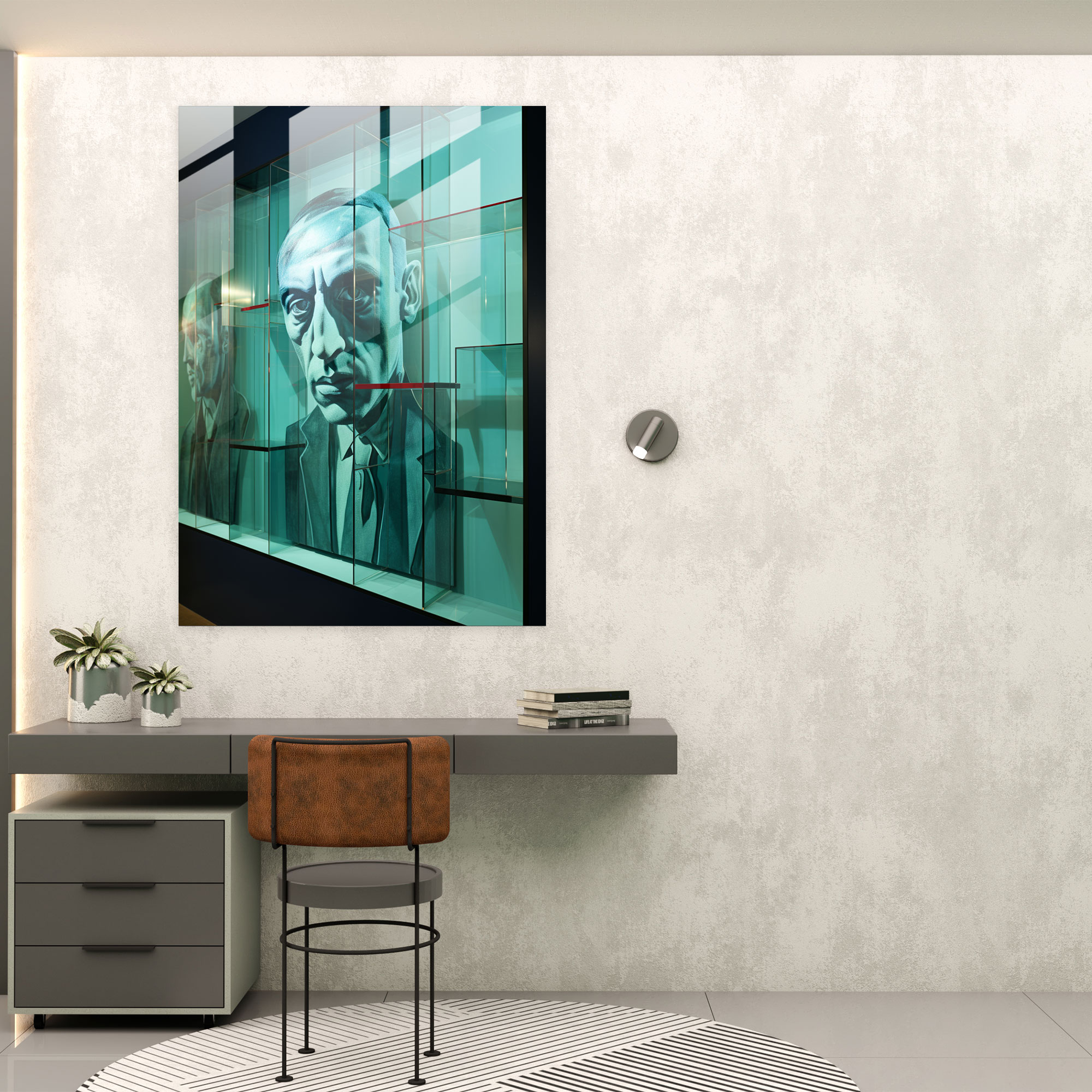 Oppenheimer Contemporary Glass Wall Art - Oppenheimer, Glass Wall Art, Glass Art, Oppenheimer