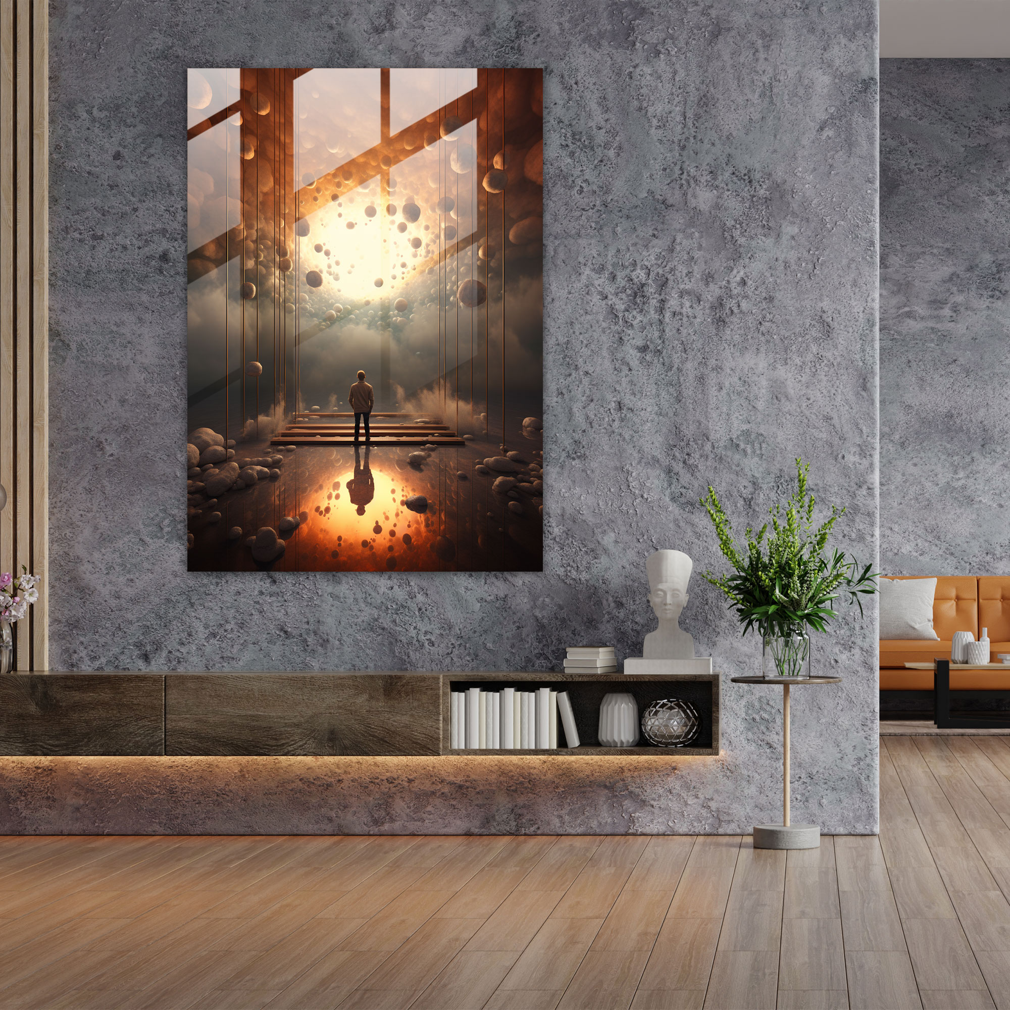 Oppenheimer Glass Wall Art - Surreal Dreams - Oppenheimer, Unexpected Elements, Oppenheimer, Wall Decoration