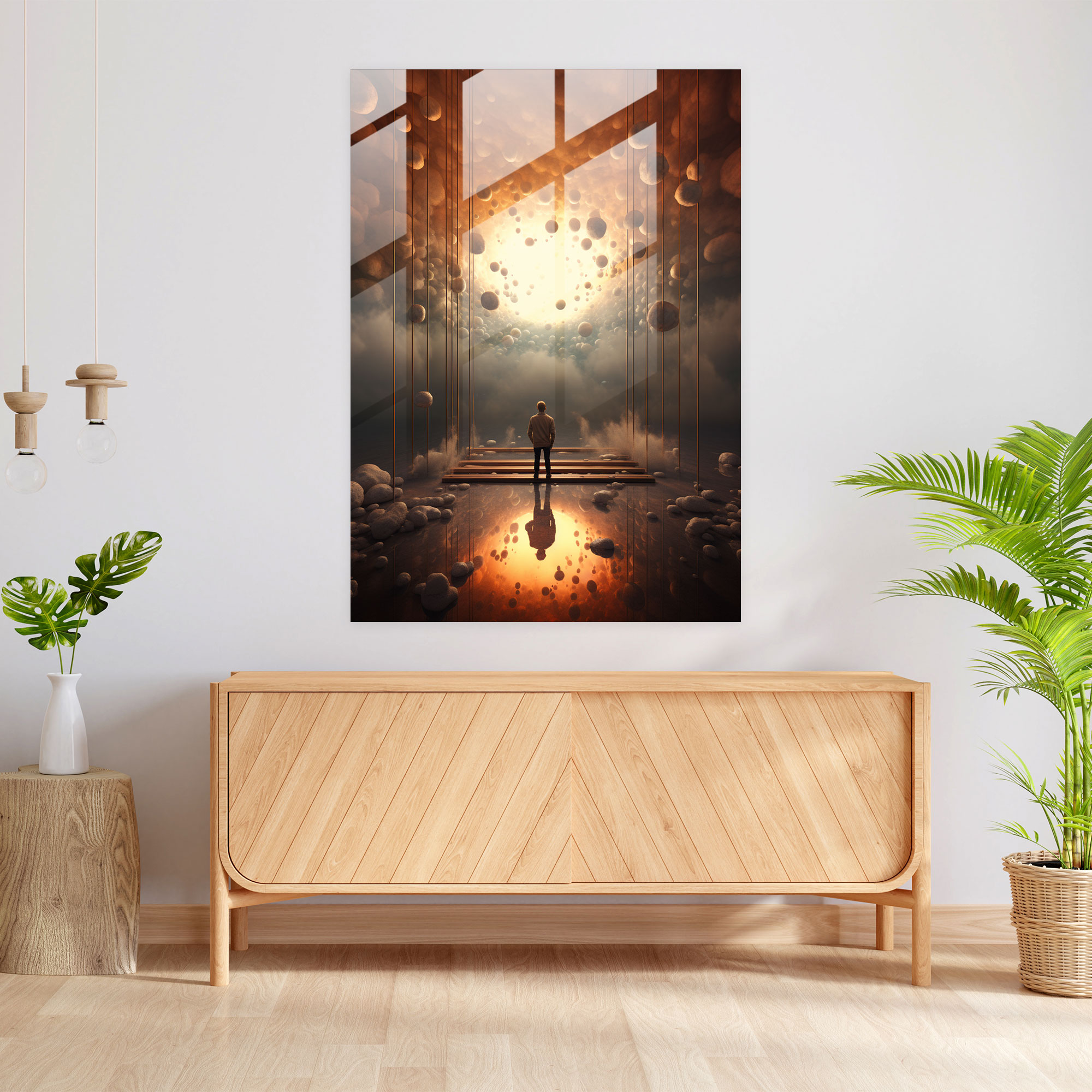 Oppenheimer Glass Wall Art - Surreal Dreams - Oppenheimer, Unexpected Elements, Oppenheimer, Wall Decoration