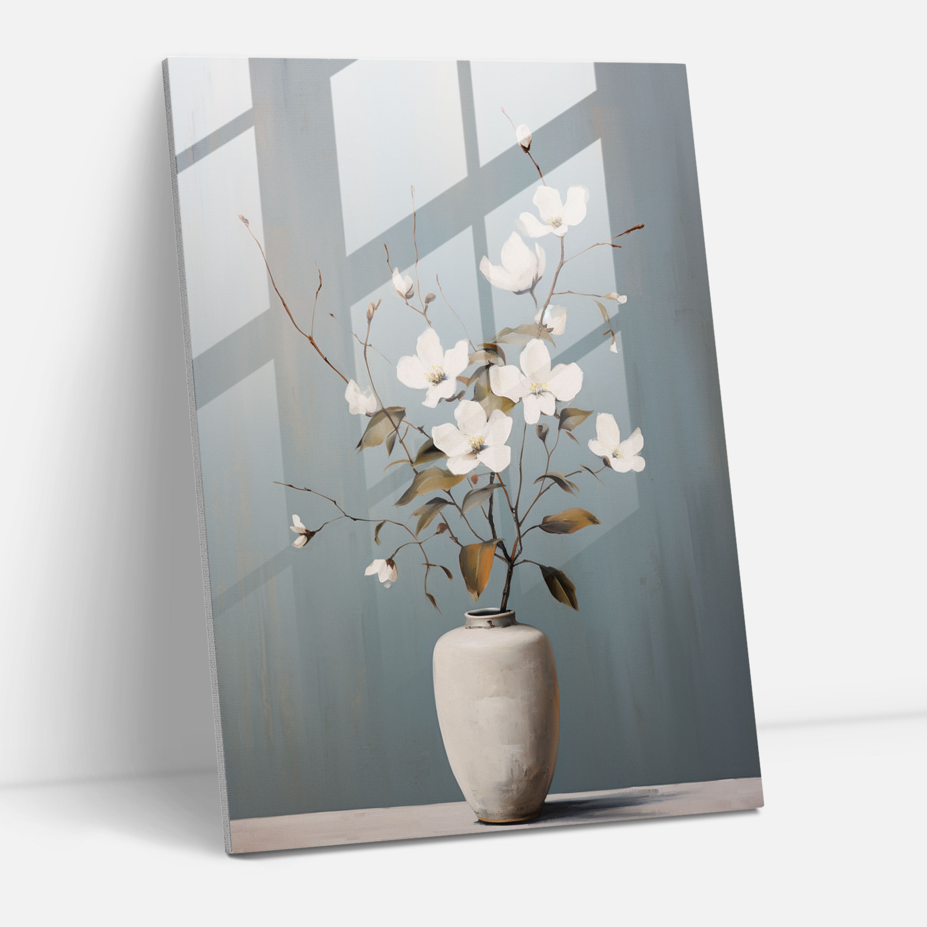 Oppenheimer Glass Print - Minimalist Floral - Oppenheimer, Glass Art, Minimalist Floral Painting, Flowers
