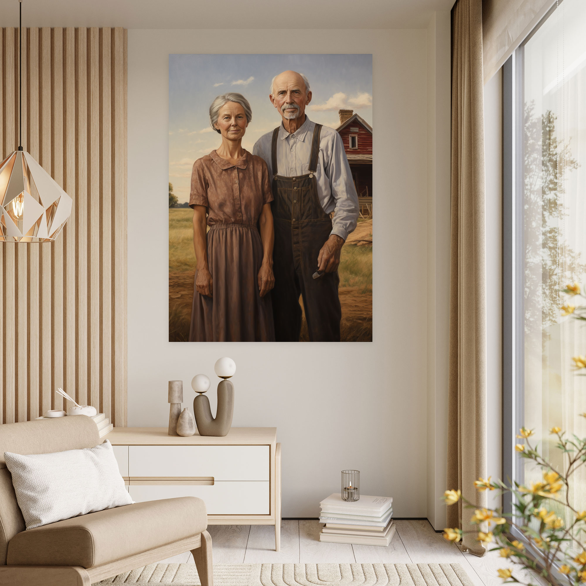 Old Peoples Wall Decoration - Old Peoples, Wall Decoration, Home Decoration, Companionship