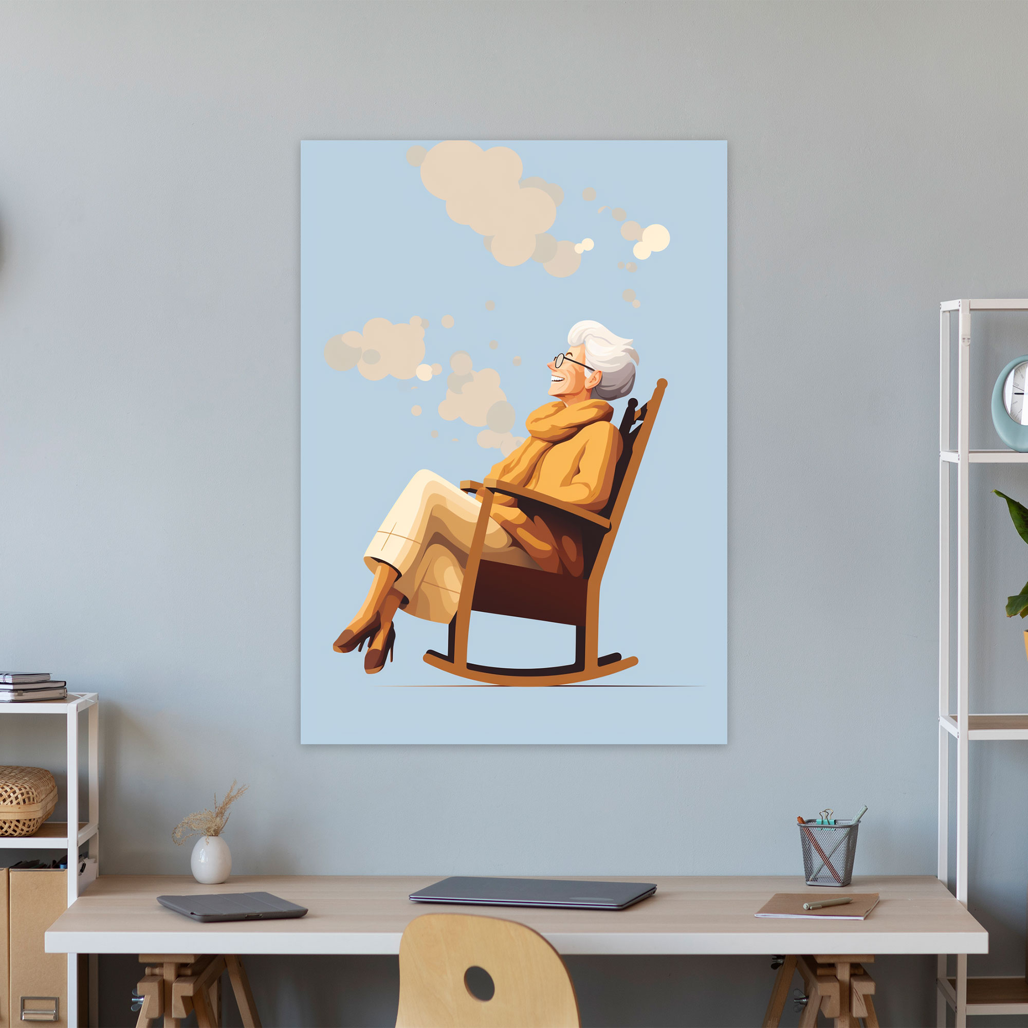 Old Peoples Canvas Print - Old Peoples, Home Decoration, Wall Decoration, Old Peoples