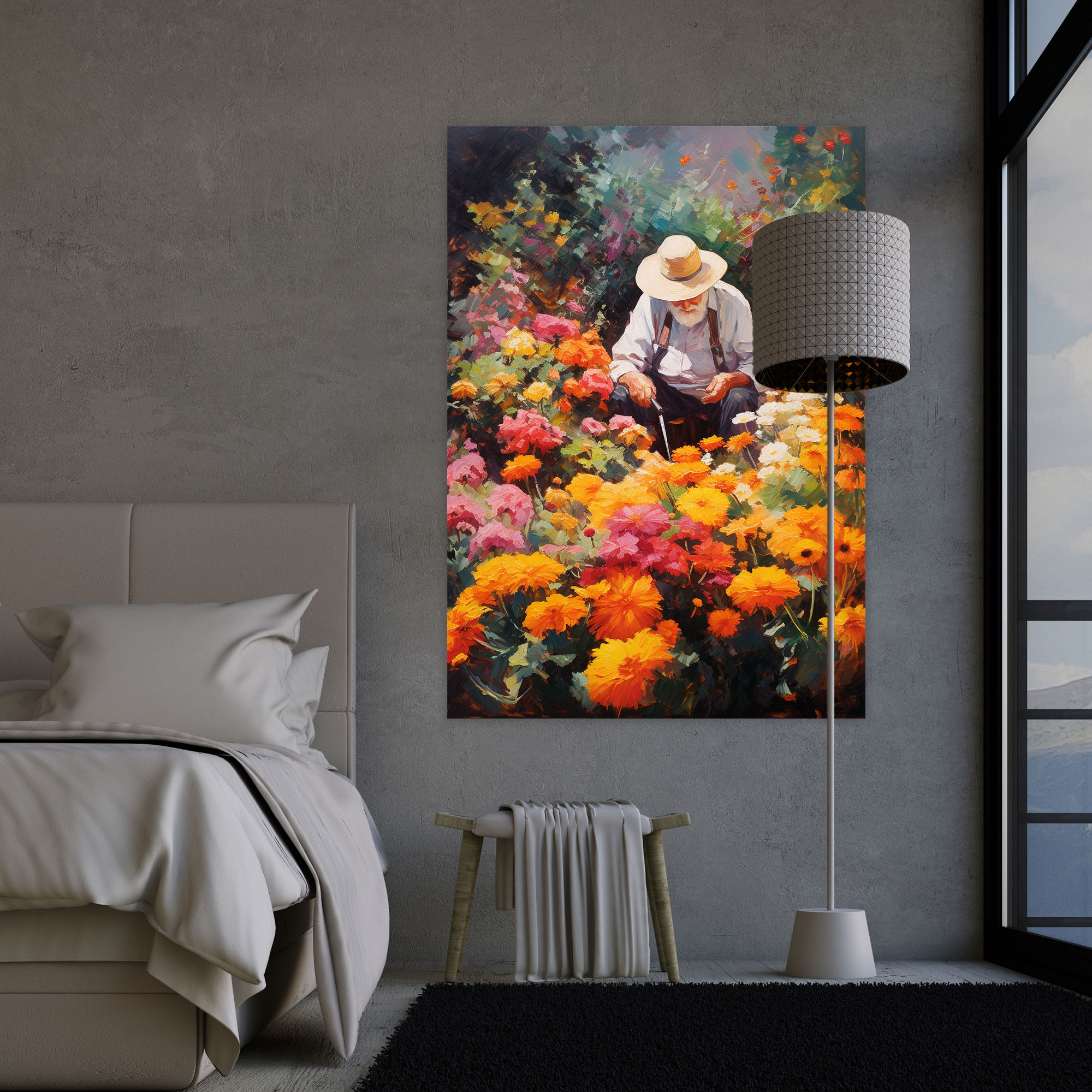 Old Peoples Canvas Print - Old Peoples, Wall Art, Blooming Flowers, Home Decoration