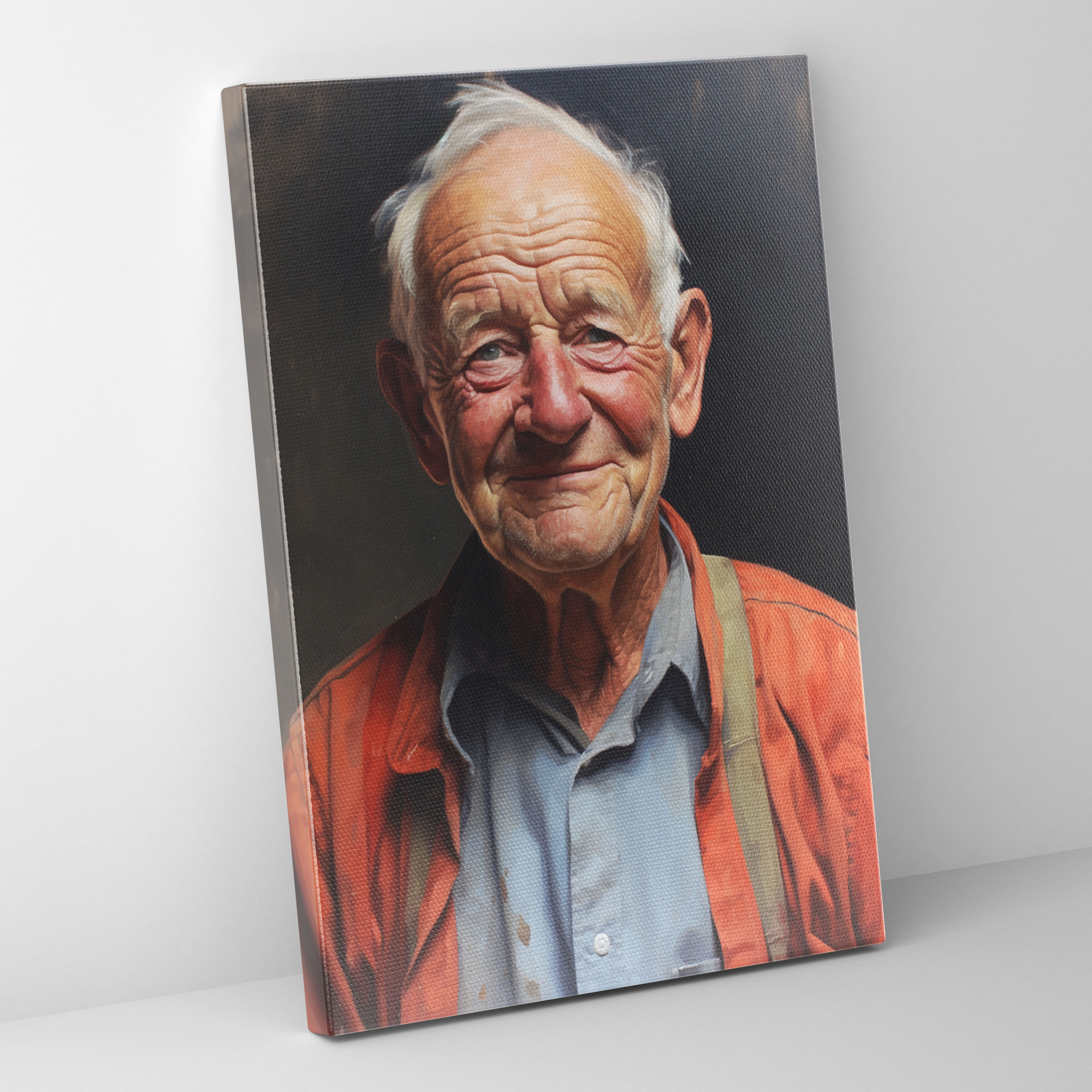 Old Peoples Canvas Print - Old Peoples, Home Decoration, Realistic Portrait, Wisdom