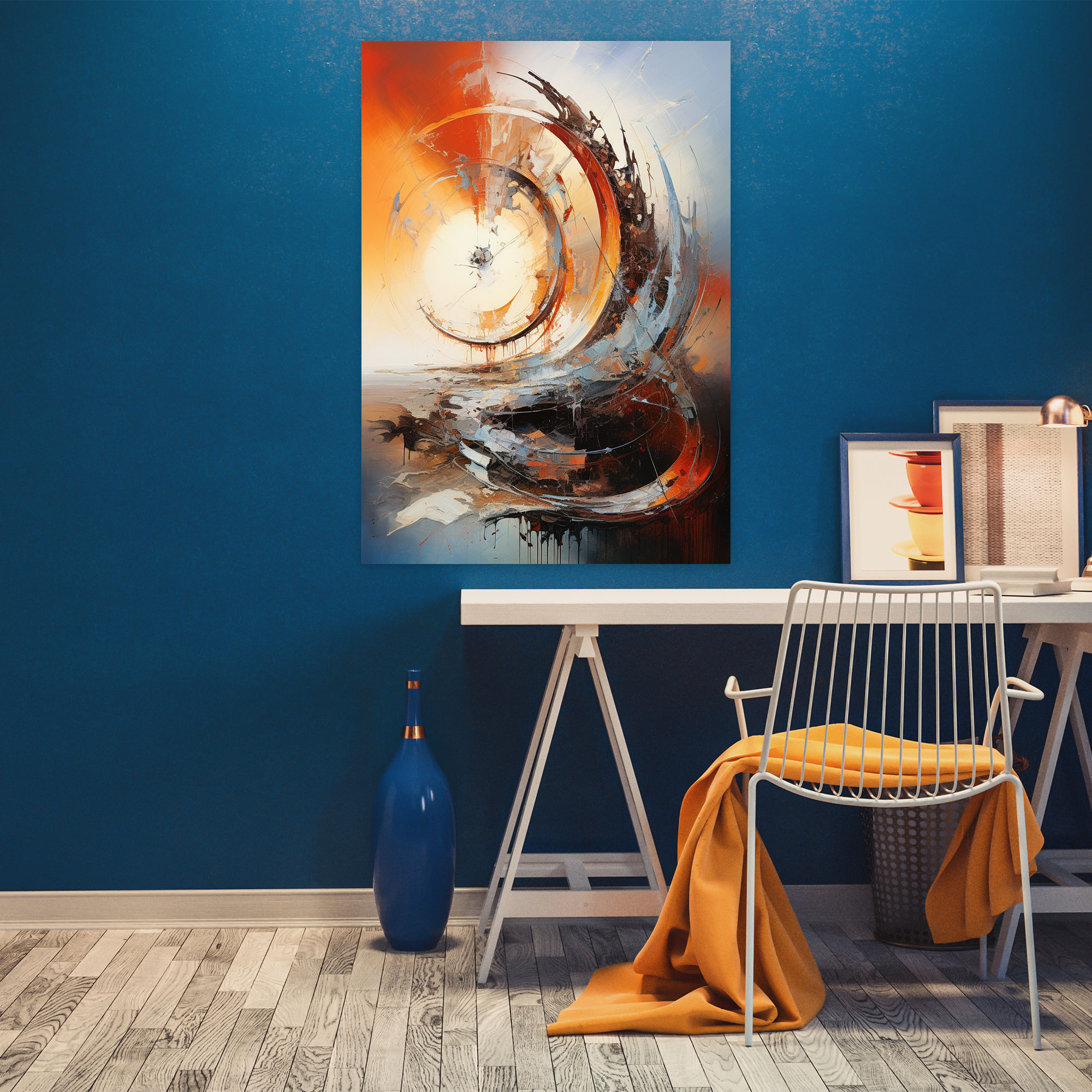 Old Peoples Wall Art - Old Peoples, Swirling Composition, Elegance, Aging Process