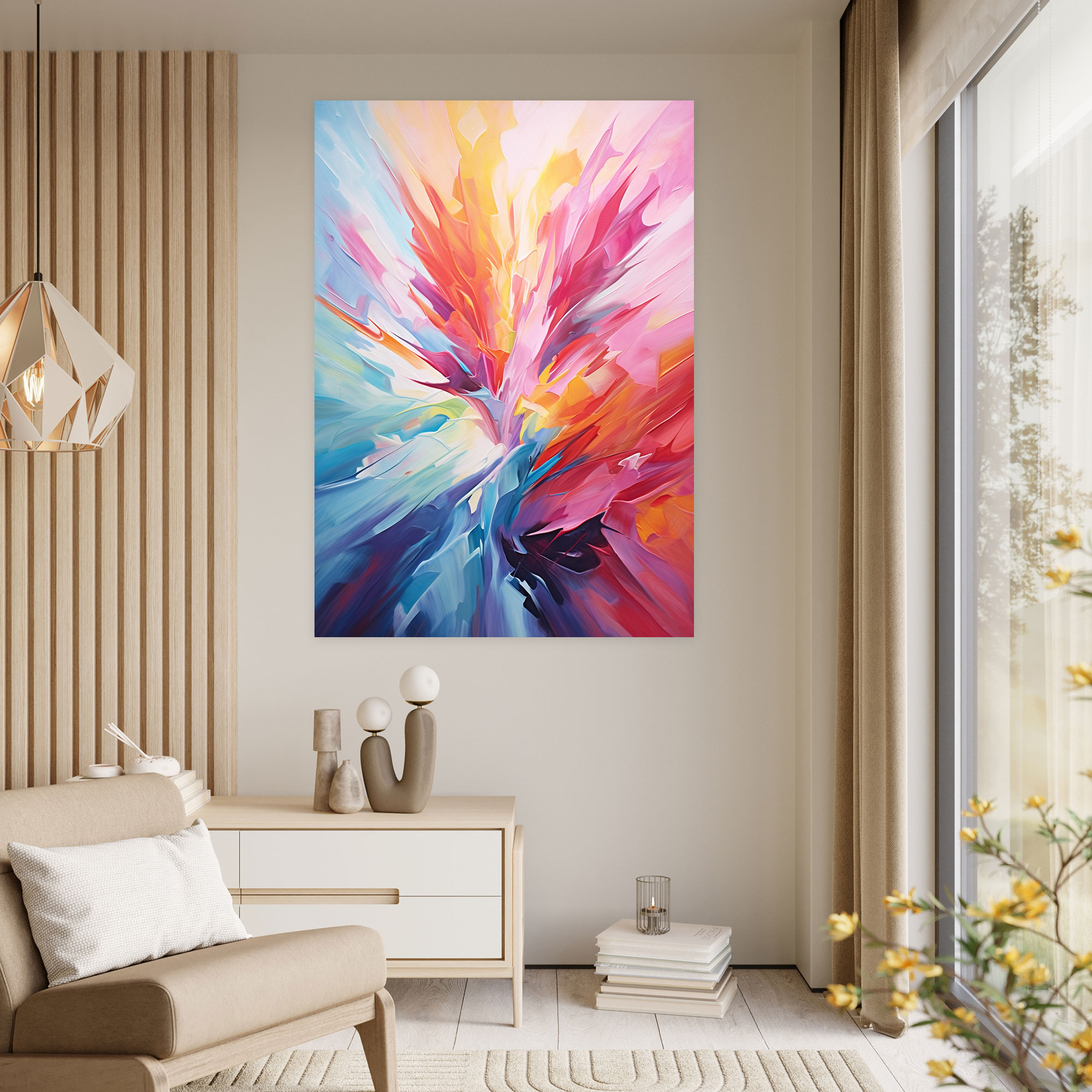 Oppenheimer Abstract Canvas Print - Oppenheimer, Vibrant Colors, Oppenheimer, Canvas