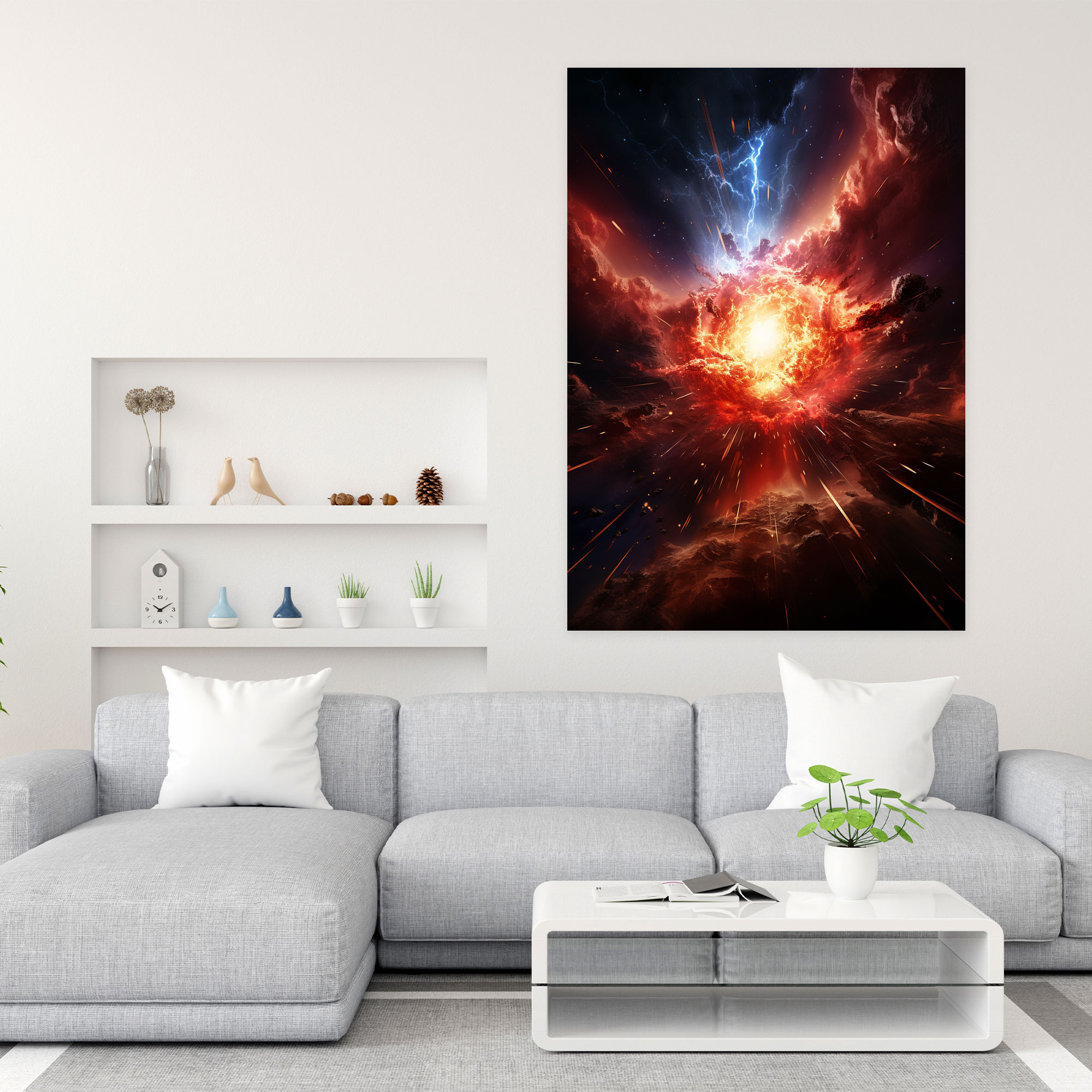 Oppenheimer Celestial Wall Art - Oppenheimer, Canvas Wall Art, Modern Digital Artwork, Wall Decoration