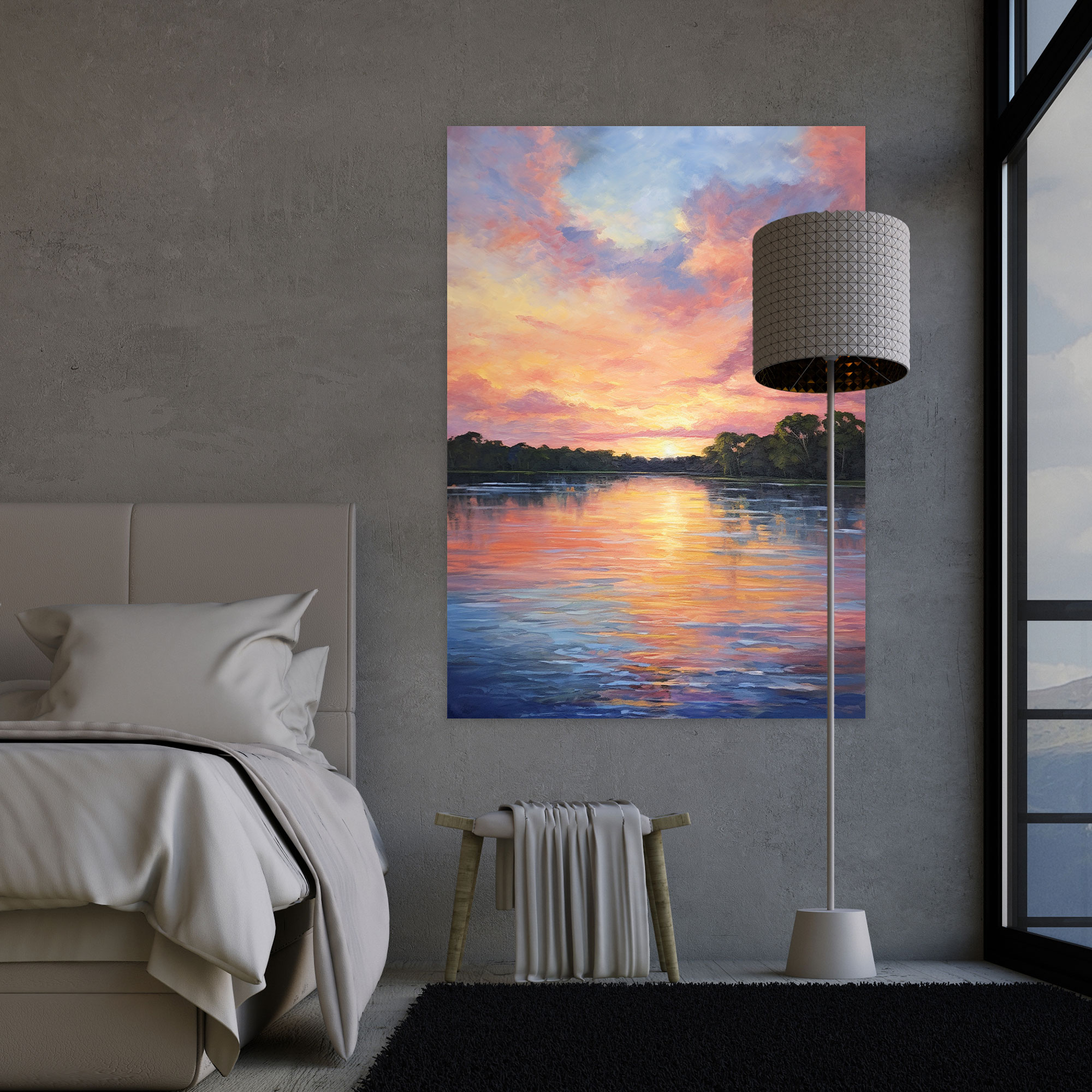 Oppenheimer Sunset Canvas Print - Oppenheimer, Sunset, Impressionist Style Painting, Wall Art
