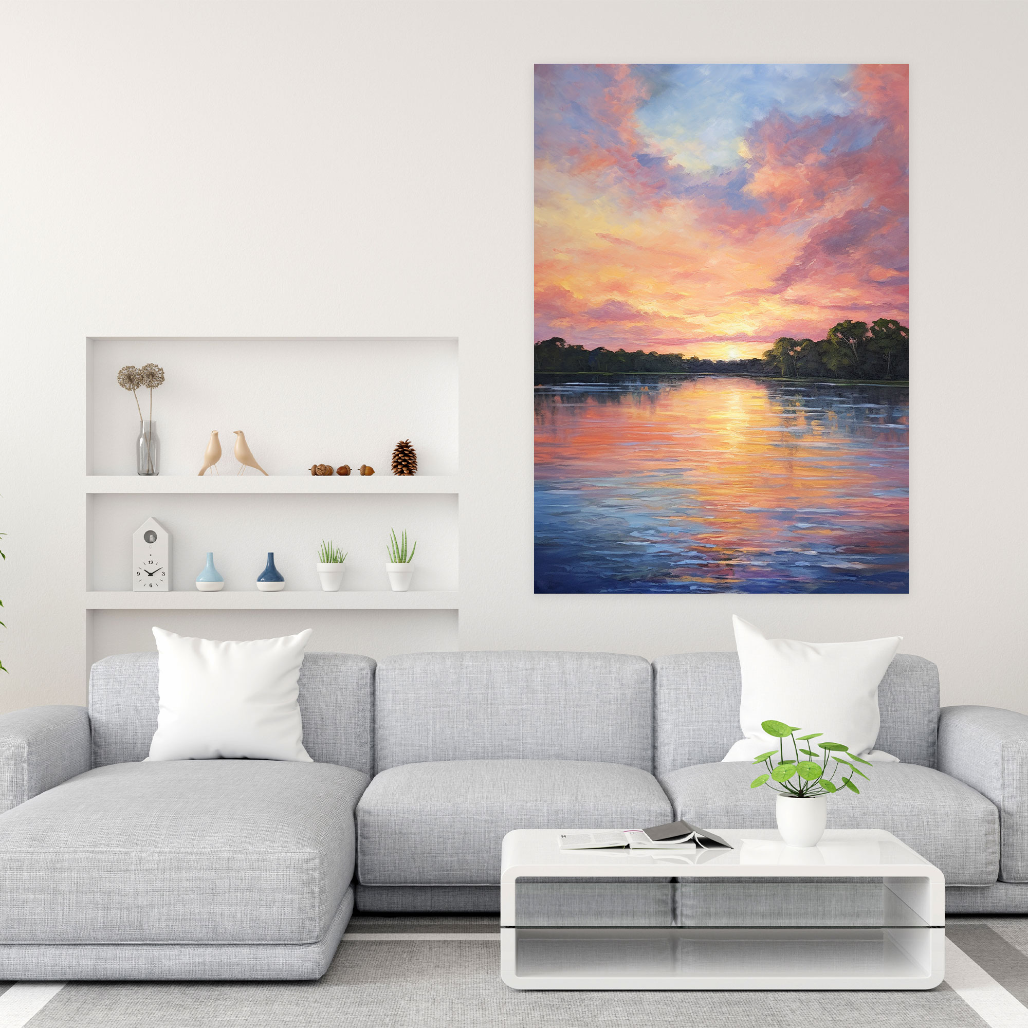Oppenheimer Sunset Canvas Print - Oppenheimer, Sunset, Impressionist Style Painting, Wall Art
