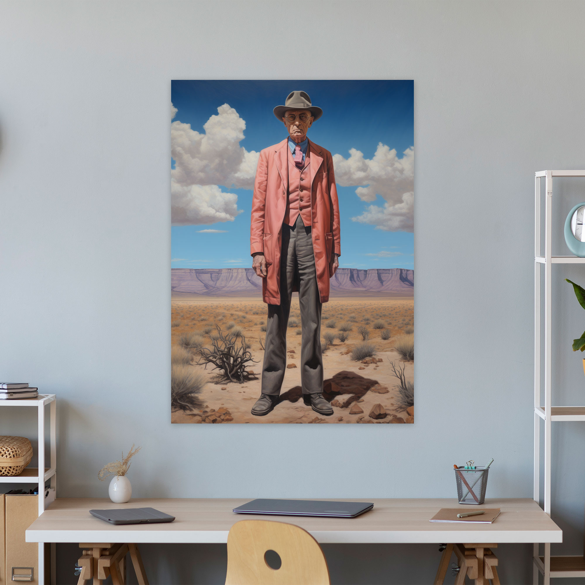Oppenheimer Desert Canvas Print - Oppenheimer, Wall Decoration, Wall Art, Realistic Oil Painting