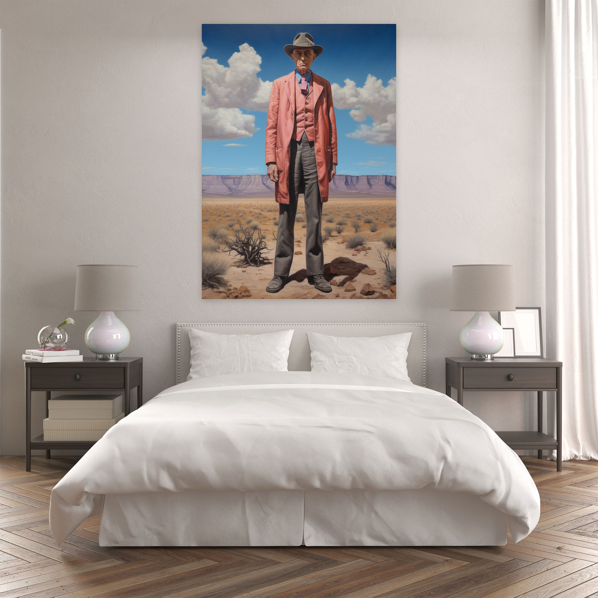 Oppenheimer Desert Canvas Print - Oppenheimer, Wall Decoration, Wall Art, Realistic Oil Painting