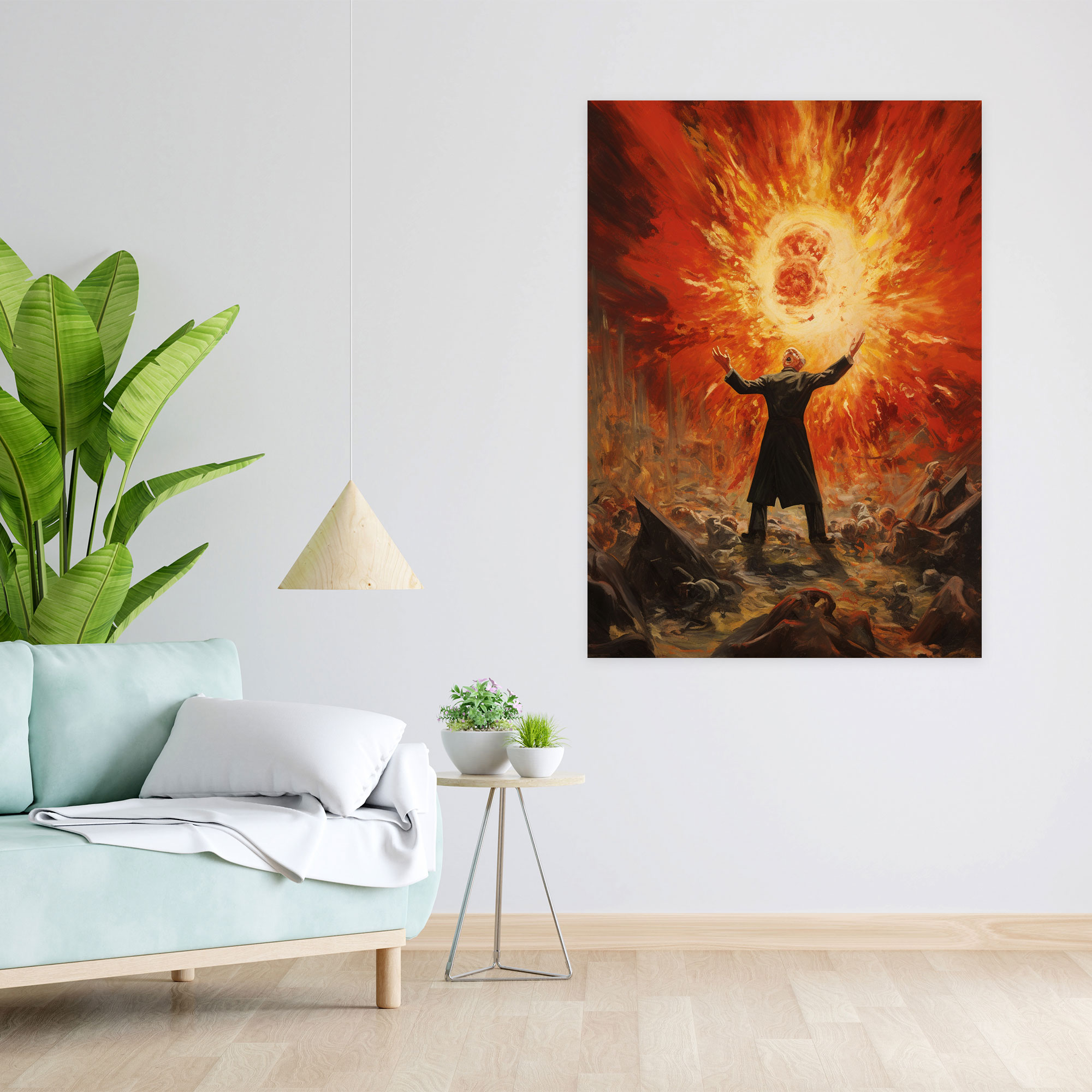 Oppenheimer Expressionist Canvas Print - Oppenheimer, Wall Art, Wall Decoration, Canvas Print