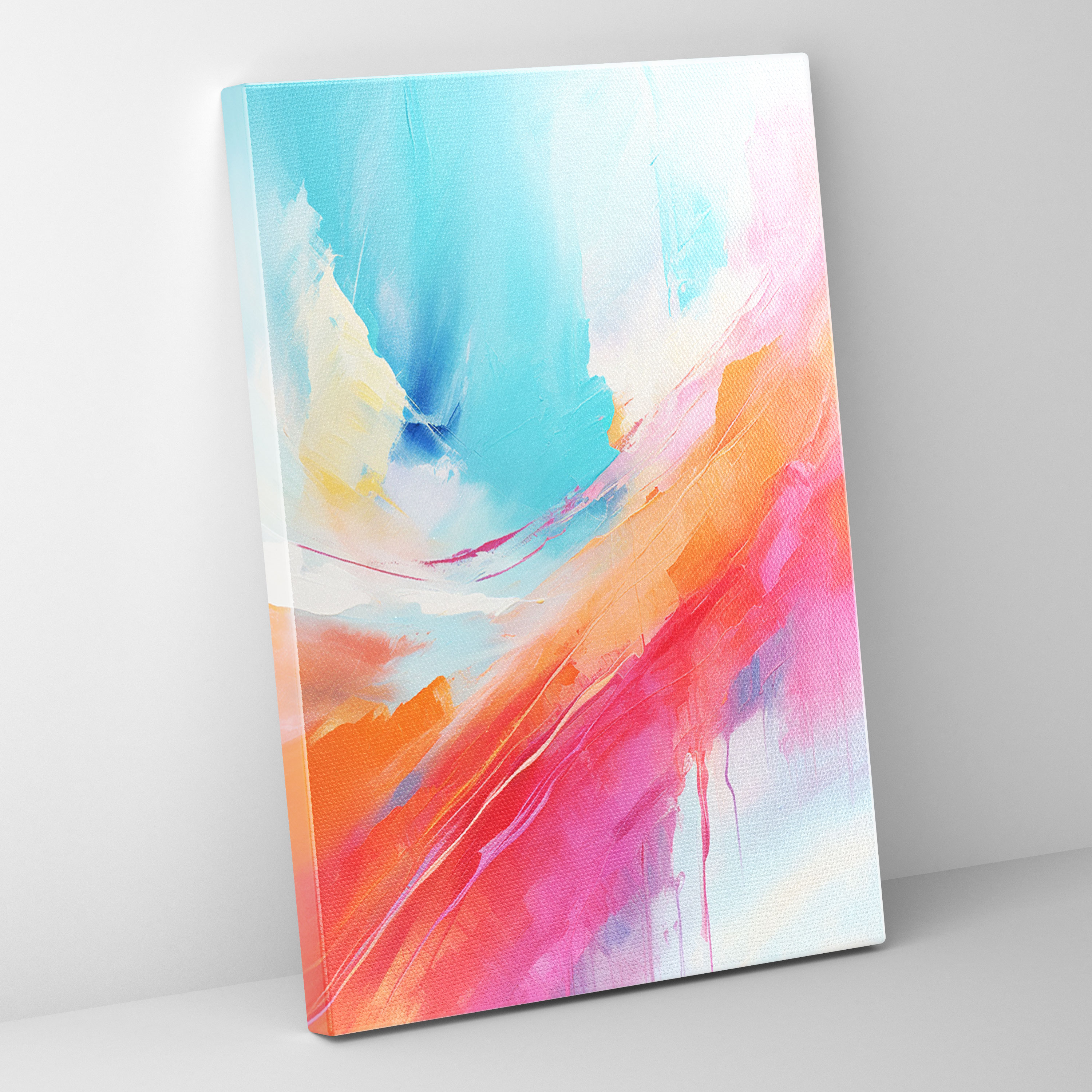 Oppenheimer Wall Art - Abstract Expressionist Canvas Print - Oppenheimer, Harmonious, Blending, Canvas Print