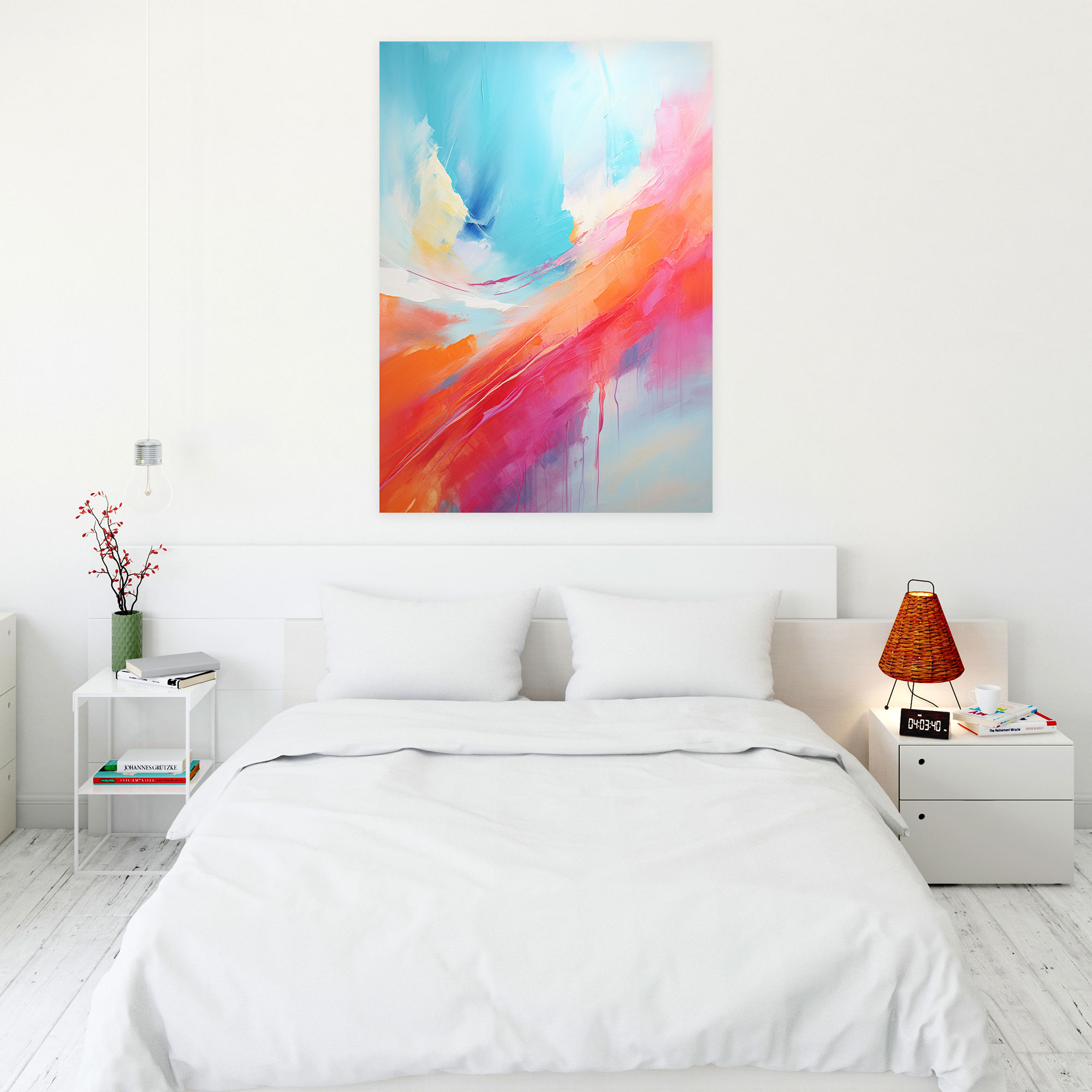 Oppenheimer Wall Art - Abstract Expressionist Canvas Print - Oppenheimer, Harmonious, Blending, Canvas Print
