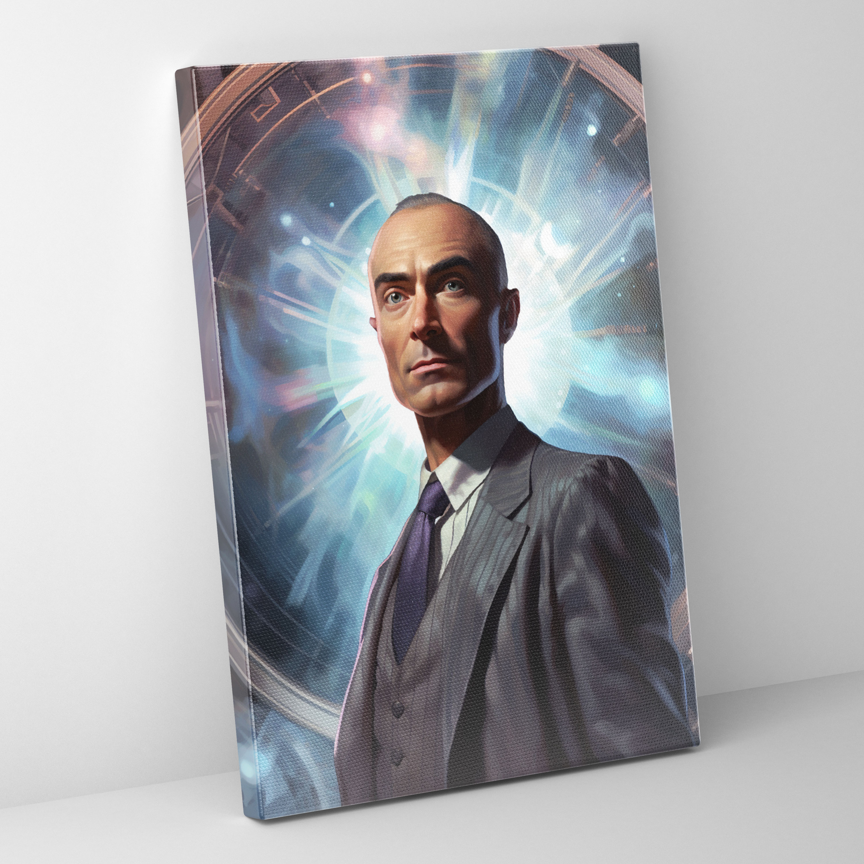 Oppenheimer Futuristic Canvas Print - Oppenheimer, Visionary, Digital Art, Oppenheimer