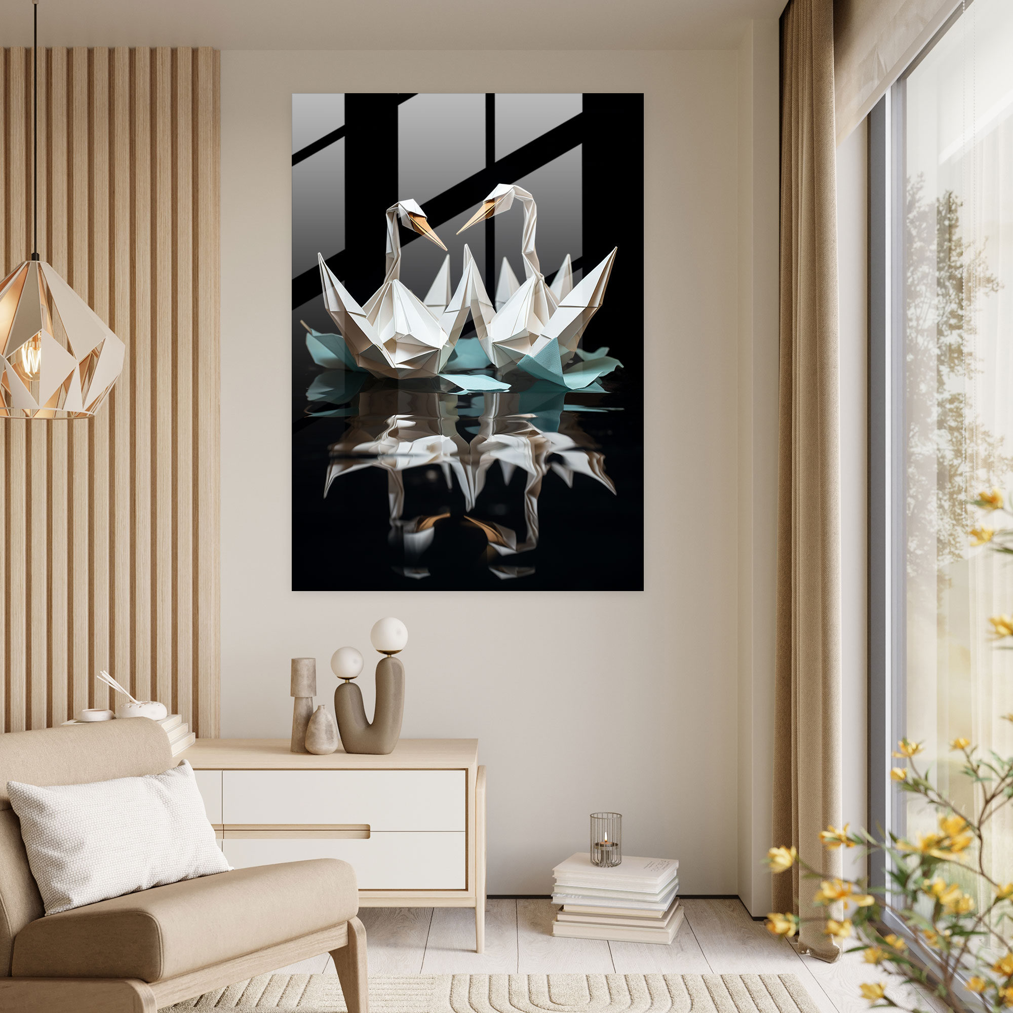 Origami Wall Decoration - Origami, Elegant, Home Decoration, Wall Decoration