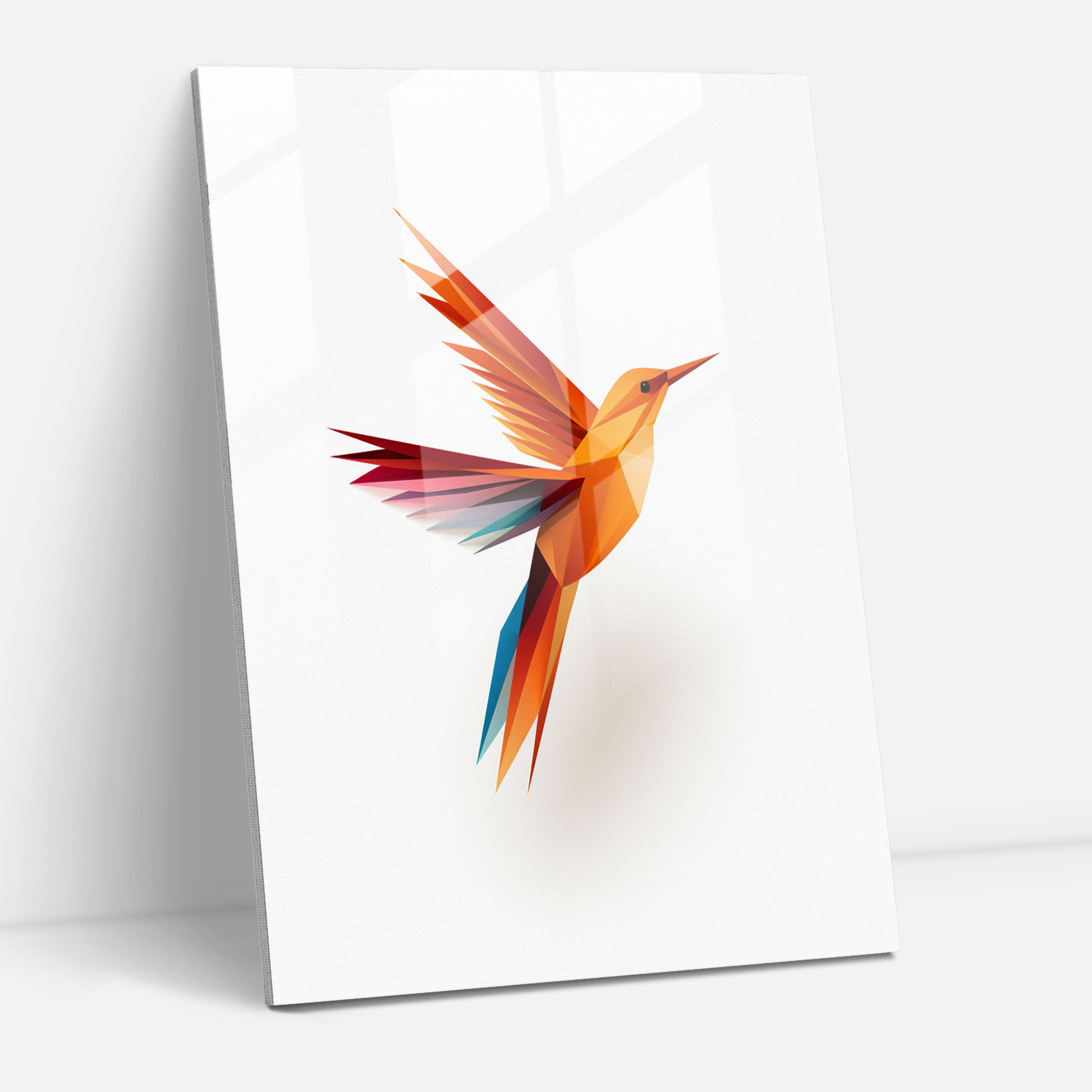 Origami Glass Print - Origami, Glass Print, Minimalist, Origami