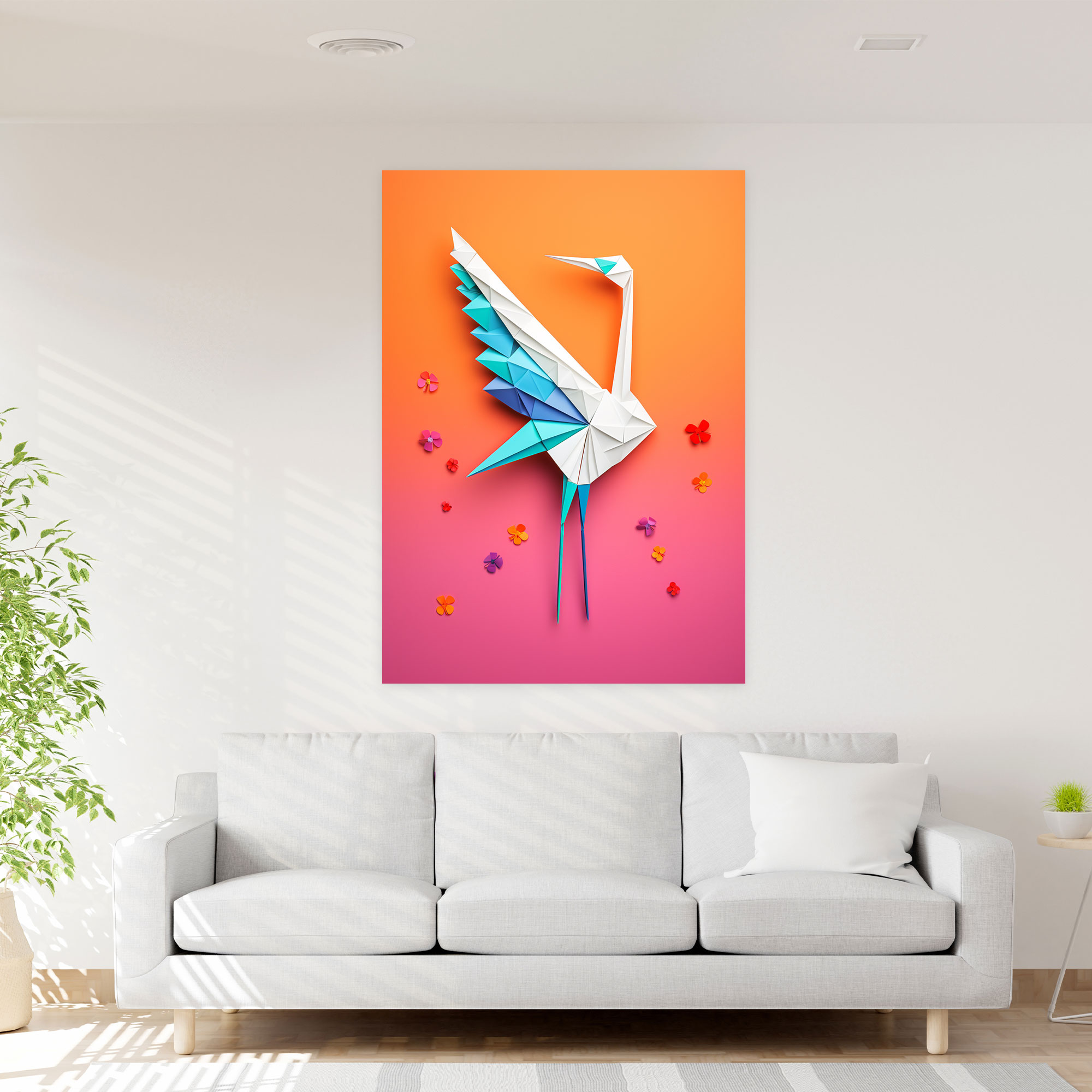 Origami Canvas Print - Origami, Canvas, Wall Decoration, Canvas Wall Art