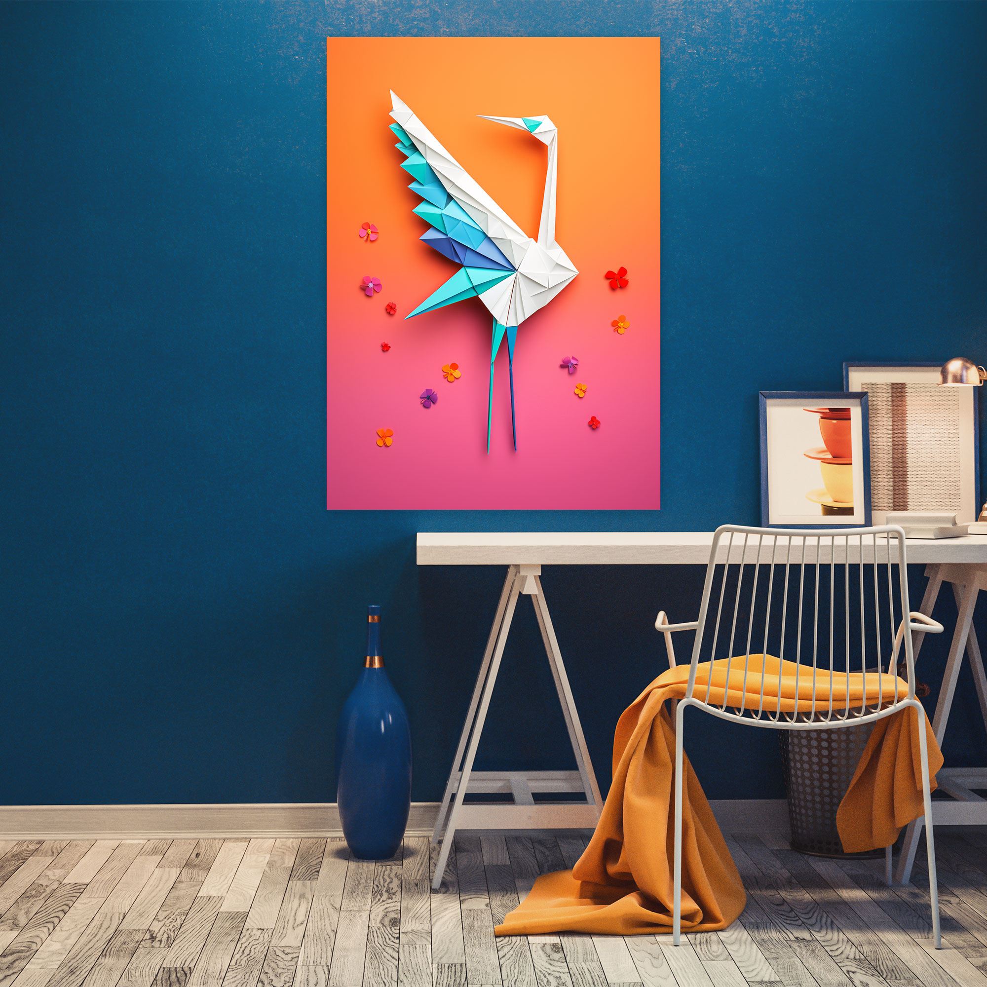 Origami Canvas Print - Origami, Canvas, Wall Decoration, Canvas Wall Art