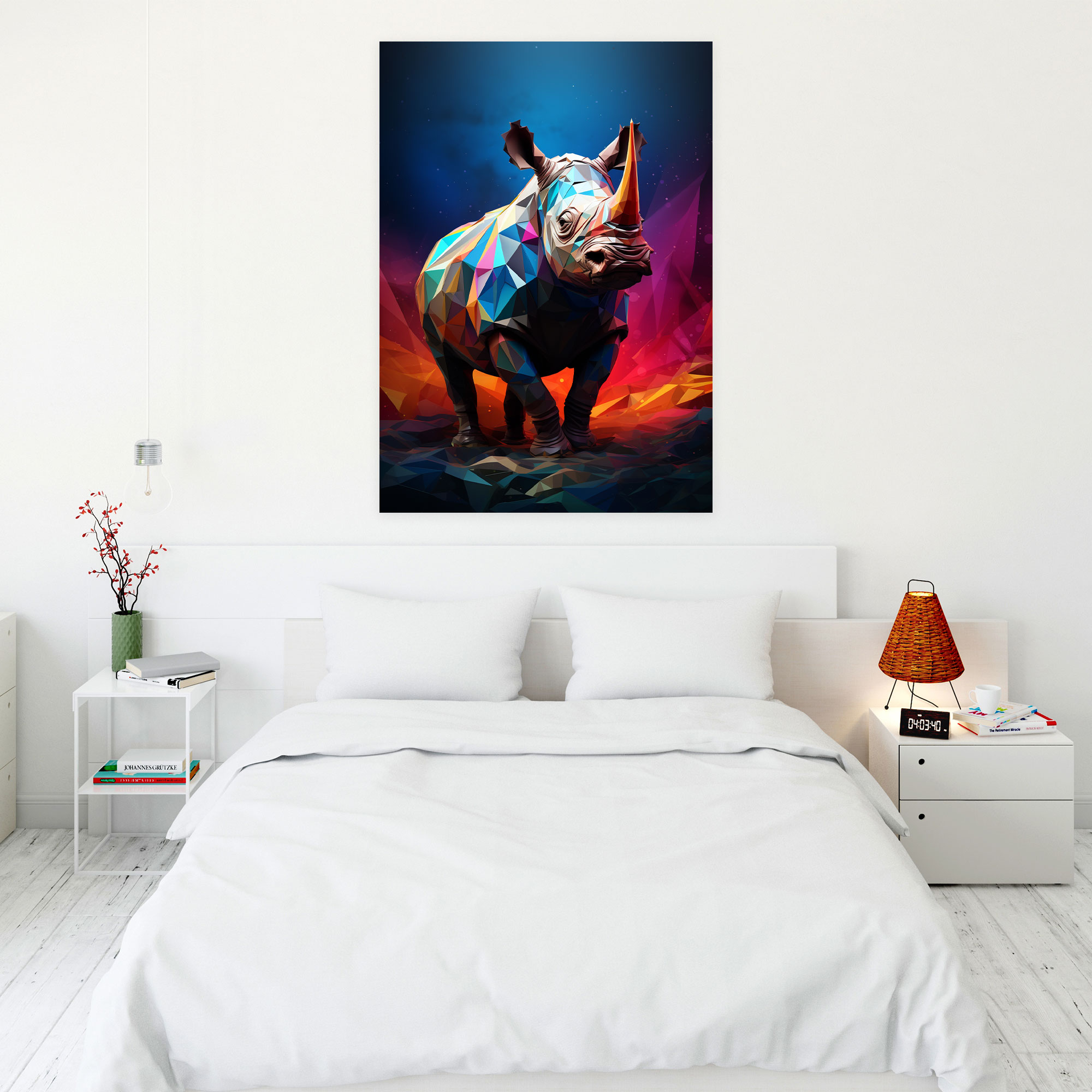 Origami Animals Wall Art - Origami, Canvas Wall Art, Origami Animals, Canvas Print
