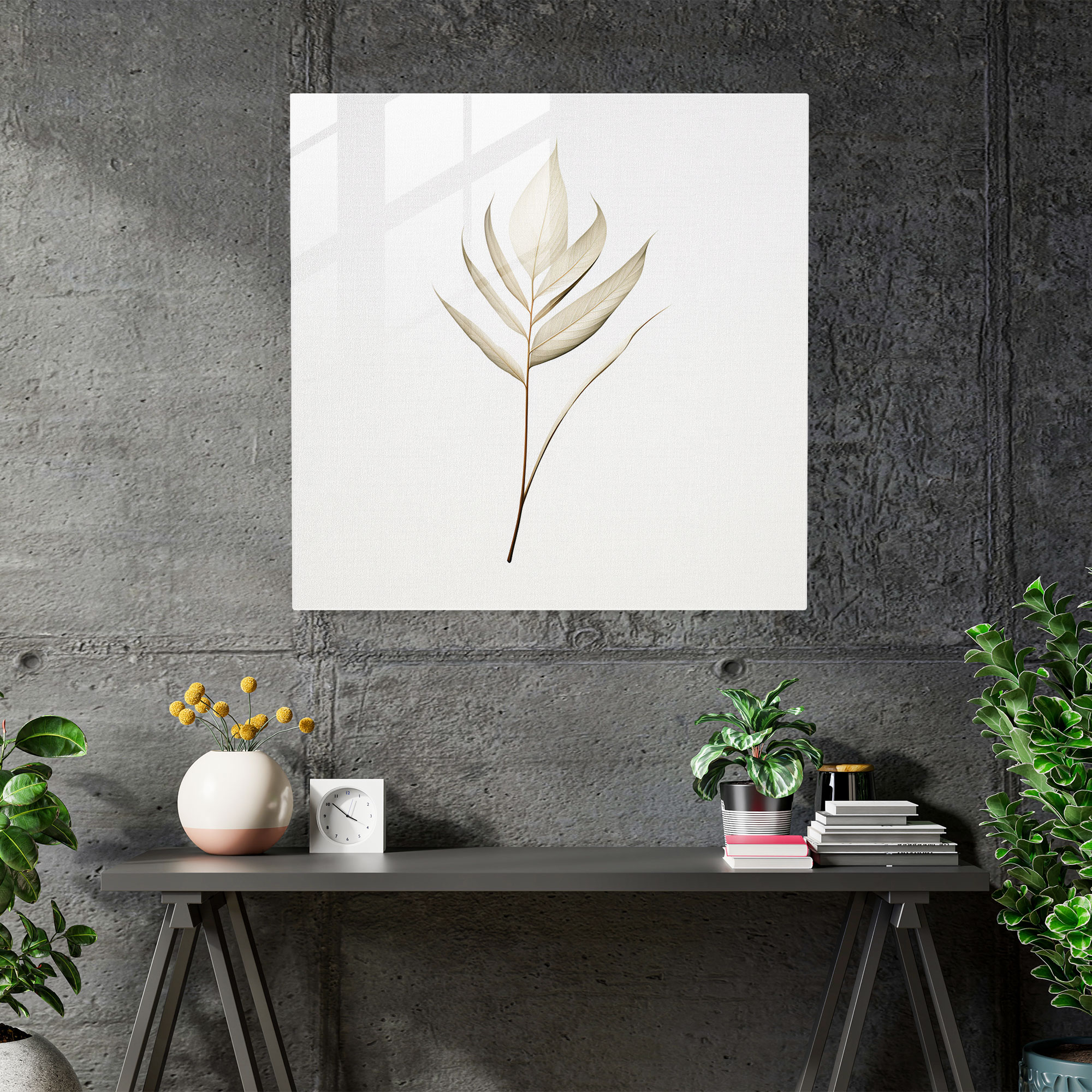 Papyrus Glass Print: Minimalist Elegance - Papyrus, Papyrus, Home Decoration, Elegance