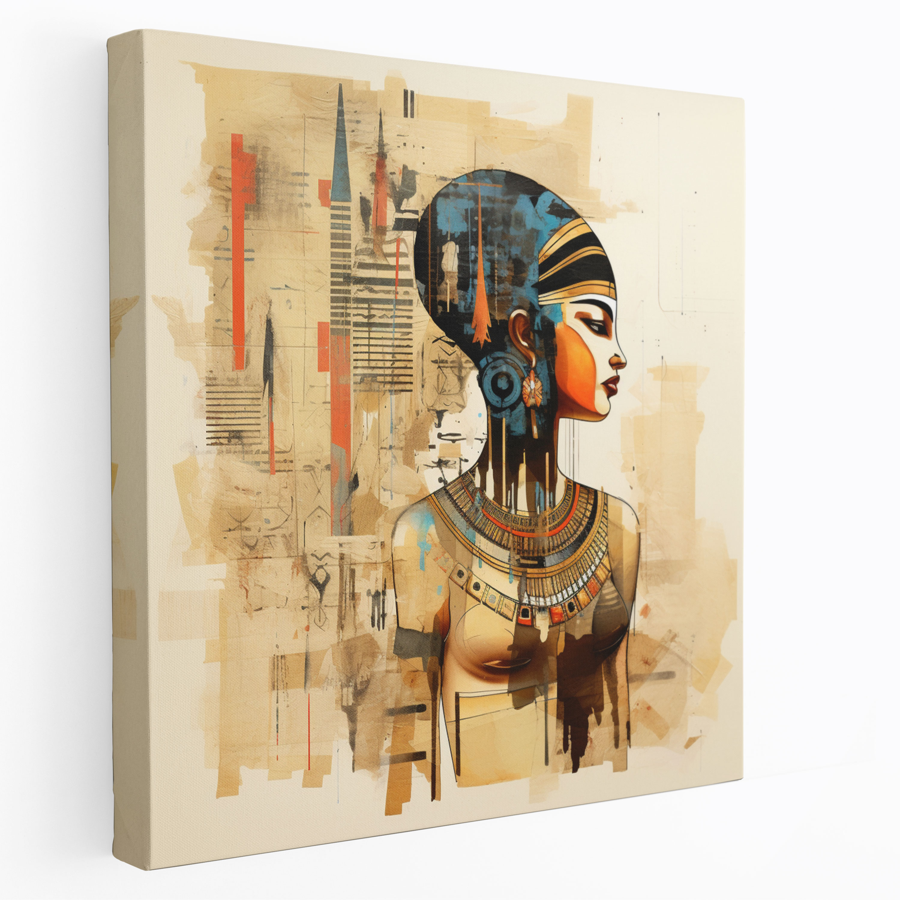 Contemporary Papyrus Canvas Print - Modern Blend Of Tradition And Art - Papyrus, Canvas Wall Art, Papyrus Canvas Print, Modern Blend