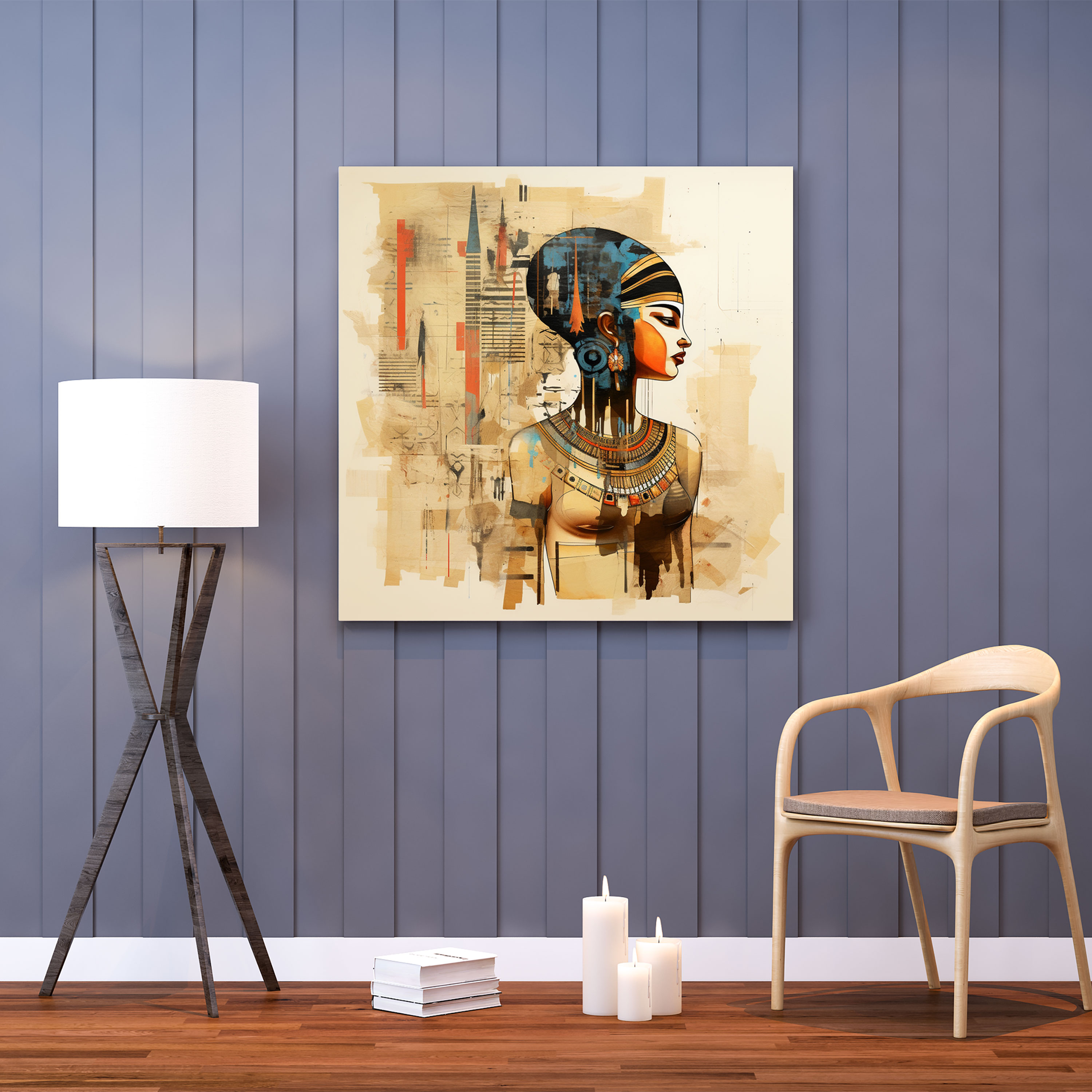 Contemporary Papyrus Canvas Print - Modern Blend Of Tradition And Art - Papyrus, Canvas Wall Art, Papyrus Canvas Print, Modern Blend