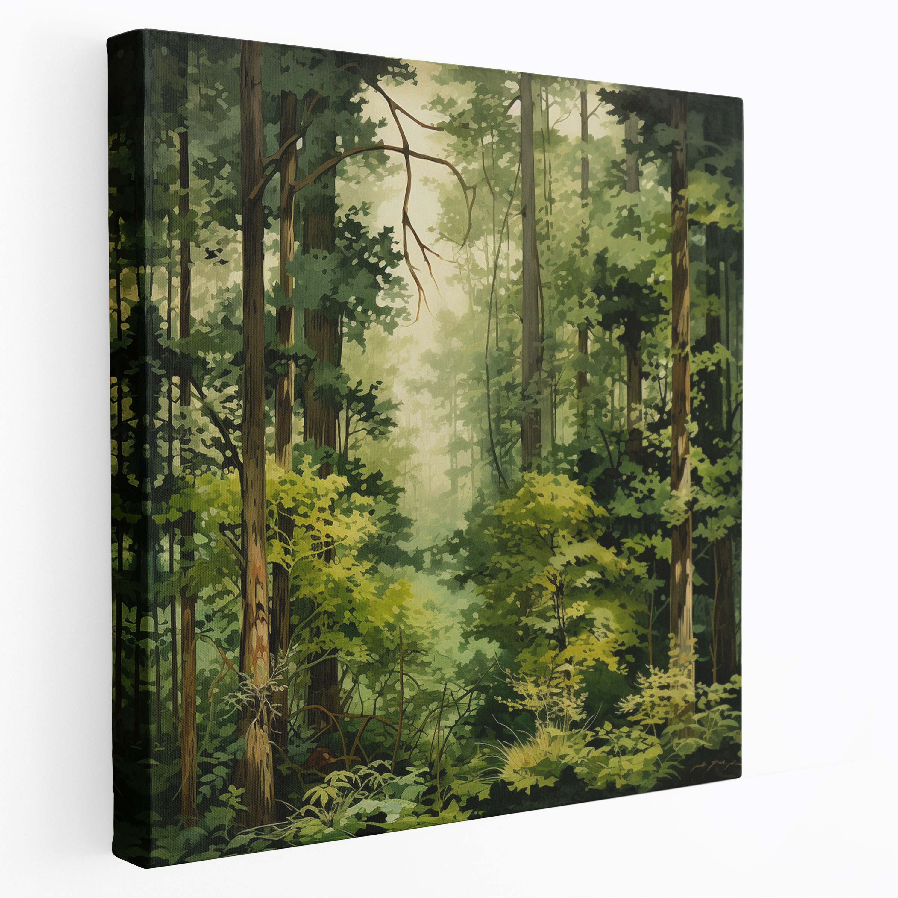 Papyrus Wall Art - Green Forest Canvas Print - Papyrus, Wall Art, Nature, Home Decoration