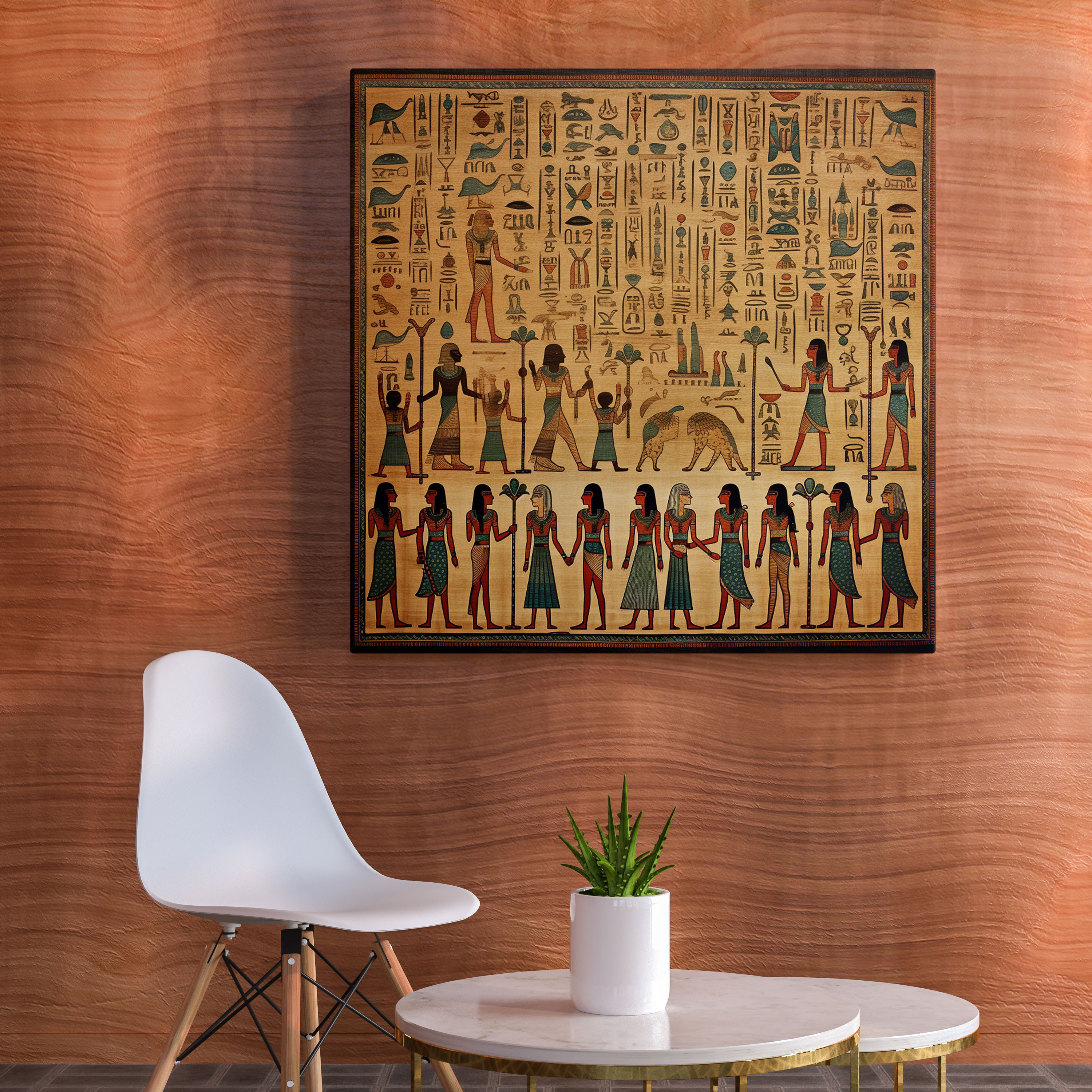 Papyrus Canvas Print - Egyptian Gods And Goddesses Wall Art - Papyrus, Home Decoration, Canvas Print, Egyptian Goddesses