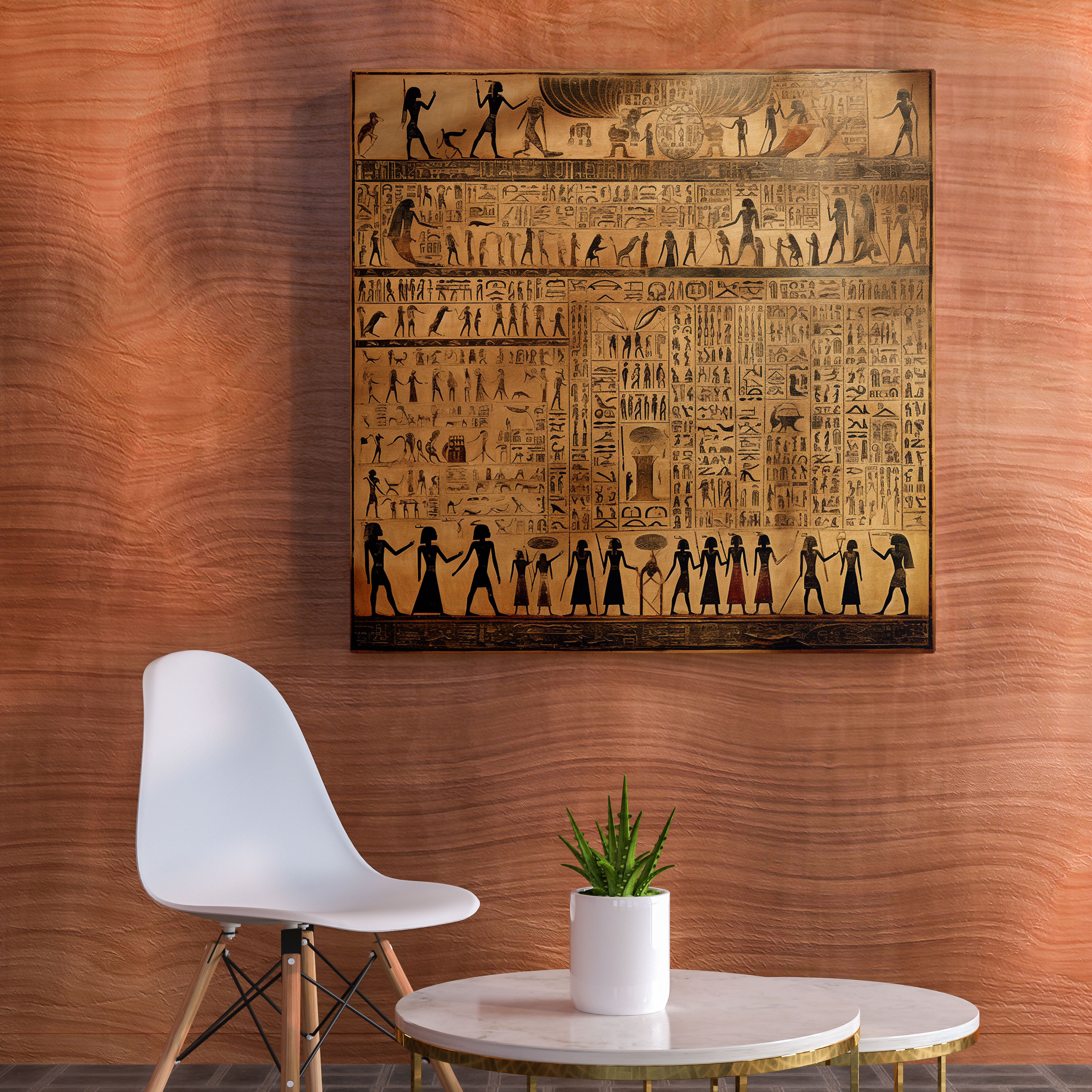 Papyrus Canvas Print - Egyptian Creation Wall Art - Papyrus, Ancient Egypt, Canvas, Wall Decoration