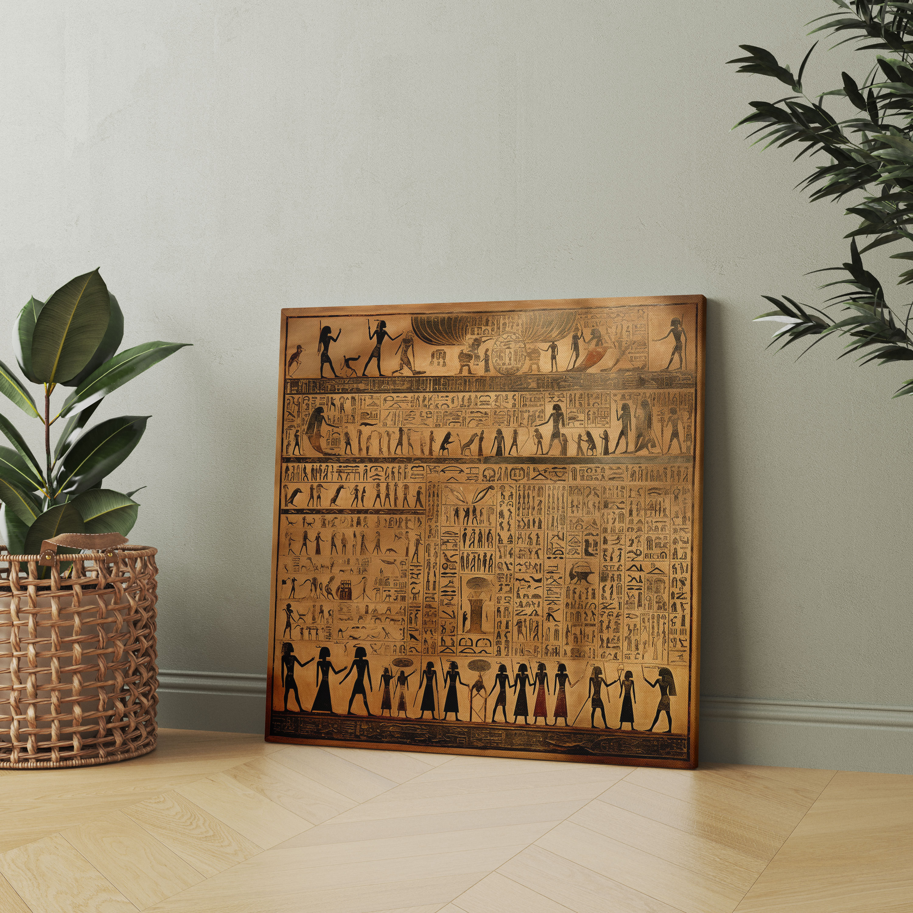 Papyrus Canvas Print - Egyptian Creation Wall Art - Papyrus, Ancient Egypt, Canvas, Wall Decoration
