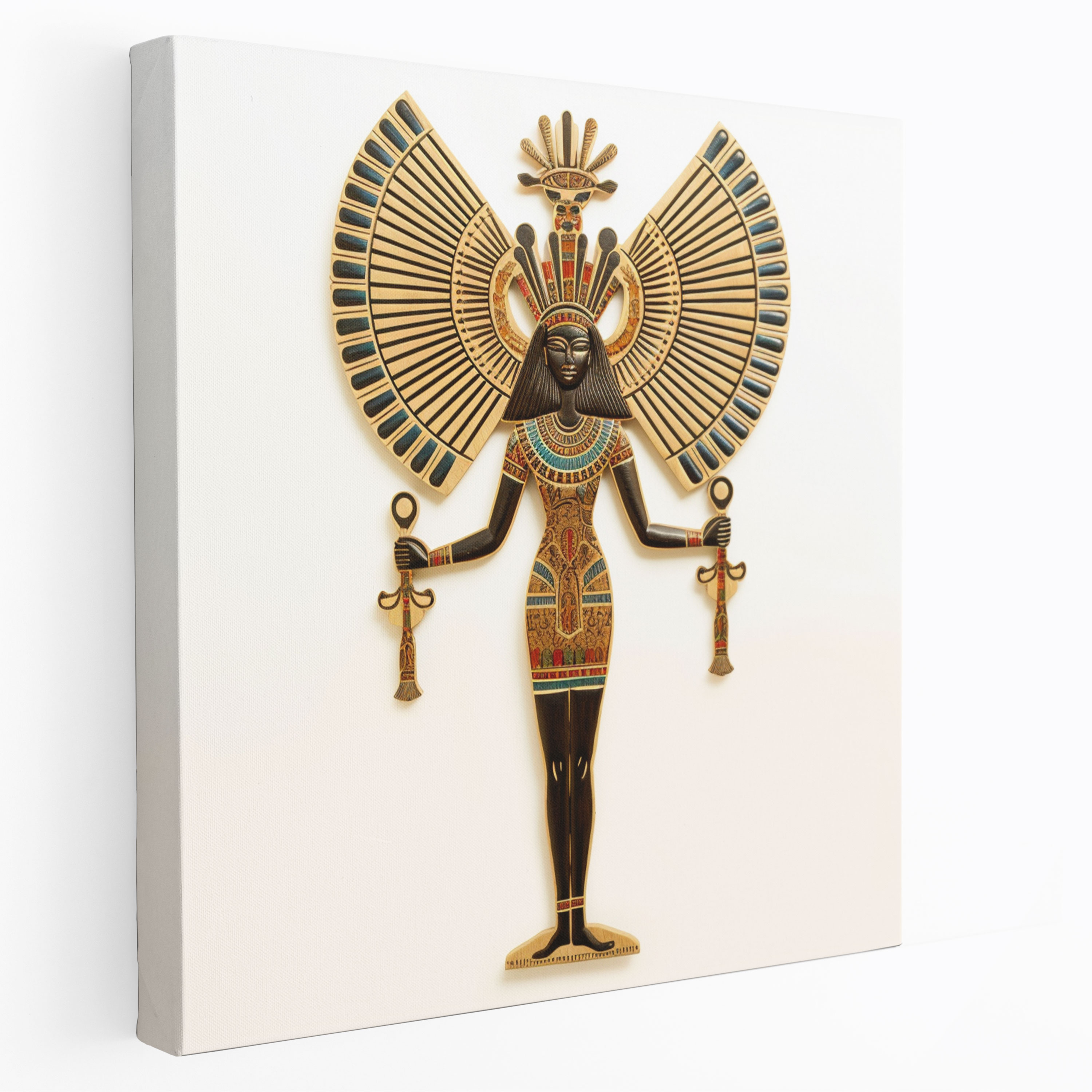 Papyrus Wall Decoration - Goddess Isis - Papyrus, Home Decoration, Power And Grace, Egyptian Goddess Isis