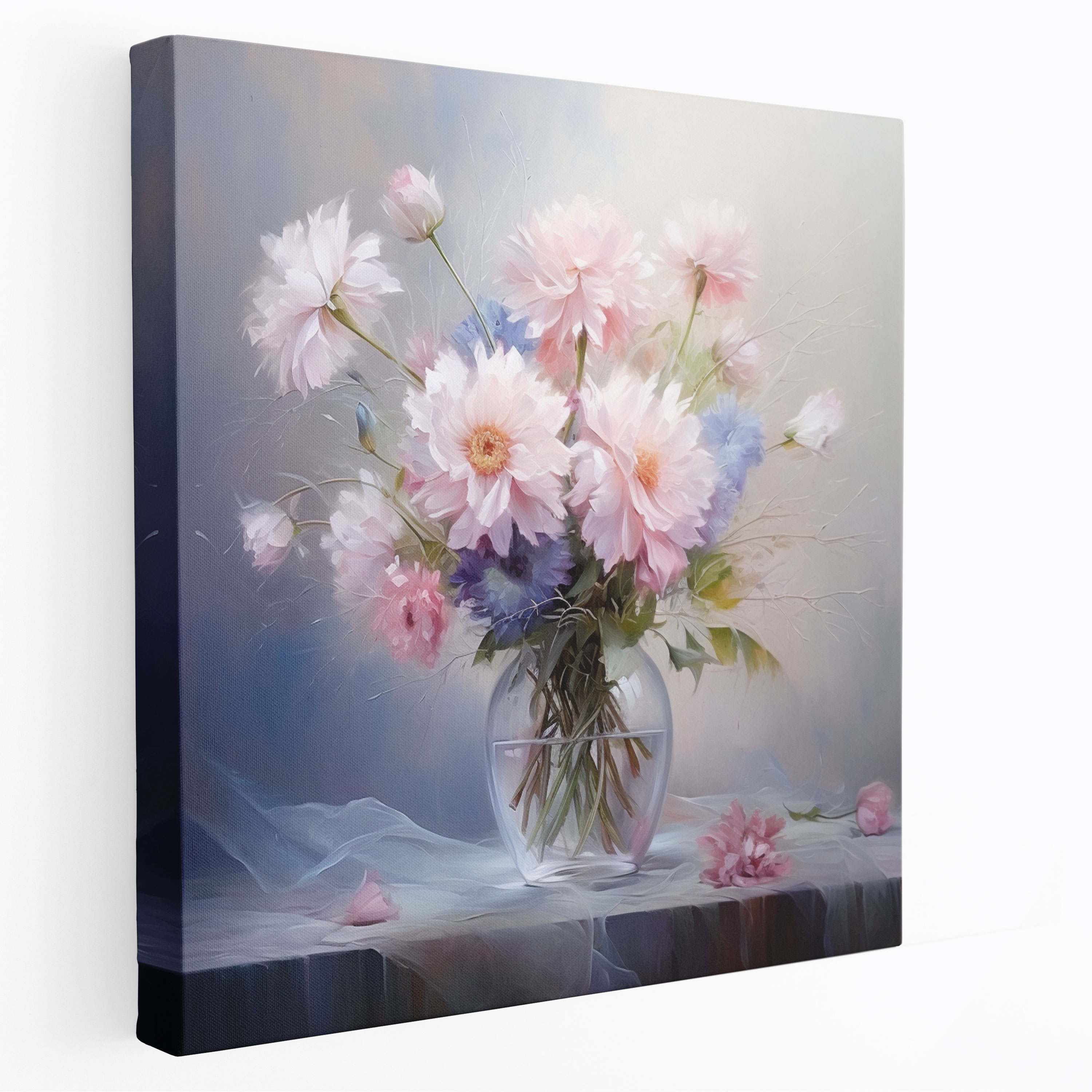 Pastel Canvas Print - Flower Bouquet Wall Art - Pastel, Home Decoration, Canvas, Pastel