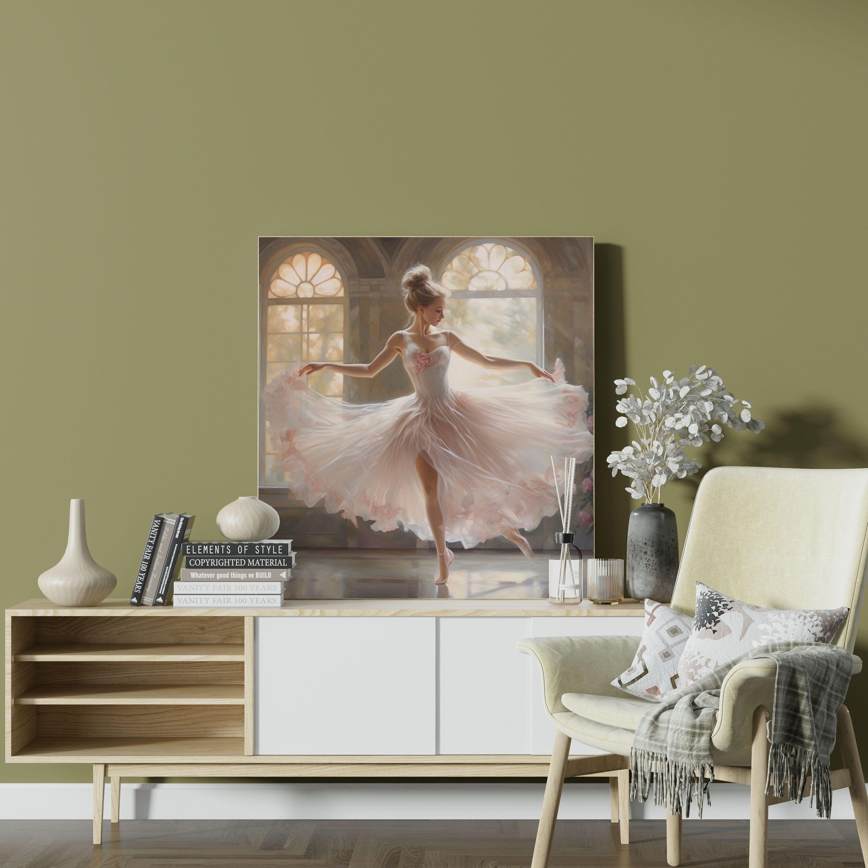 Pastel Ballet Canvas Print - Pastel, Canvas Print, Wall Decoration, Wall Art