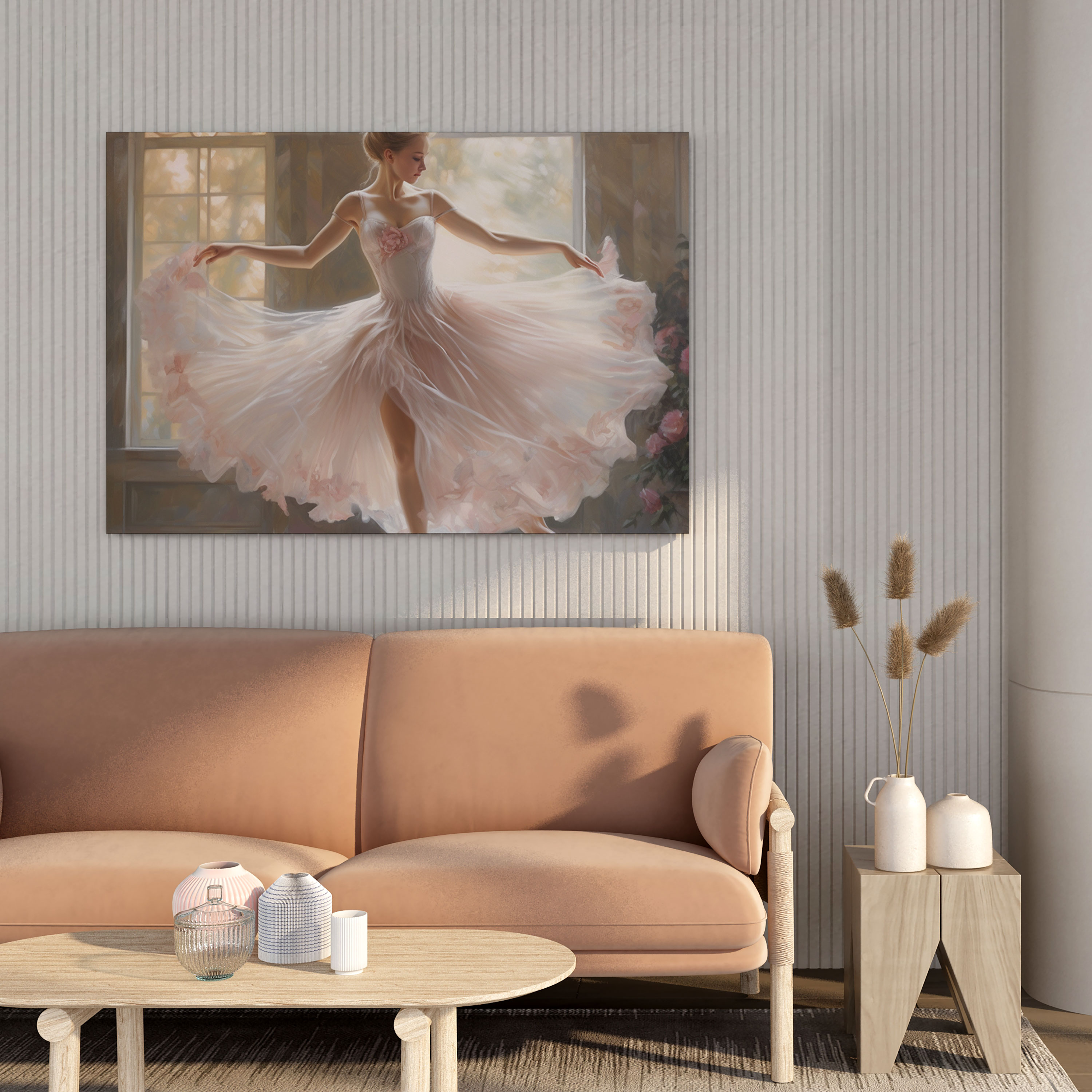 Pastel Ballet Canvas Print - Pastel, Canvas Print, Wall Decoration, Wall Art