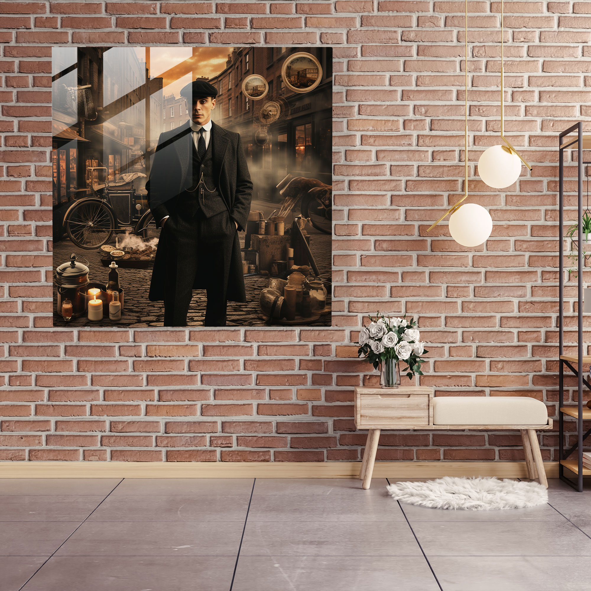 Peaky Blinders Iconic Moments Glass Print - Peaky Blinders, Iconic Moments, Glass Wall Art, Peaky Blinders